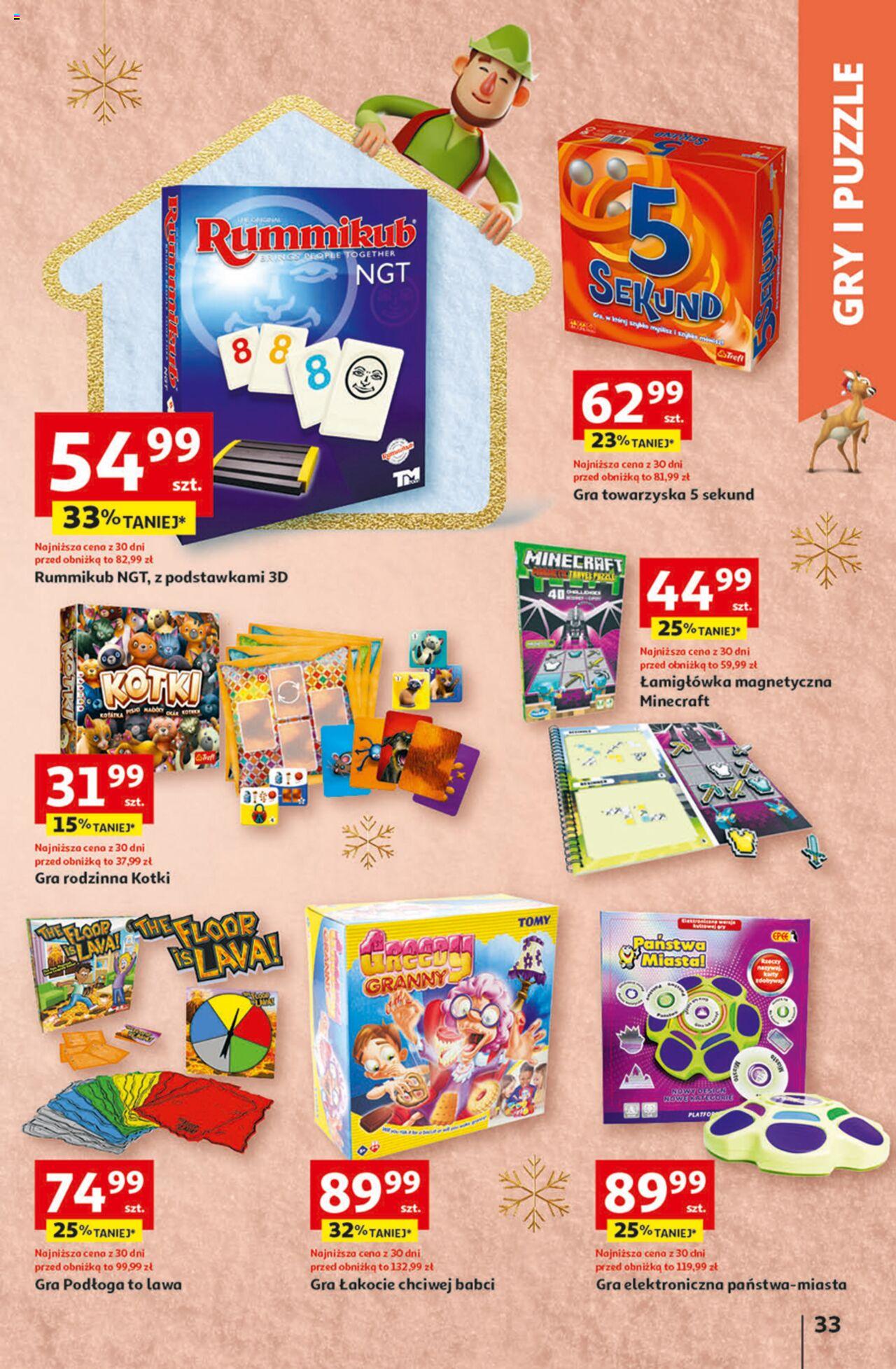 Auchan Magia Świąt  Hipermarket gazetka ważna  od 30.11.2023 do 06.12.2023 strona 33