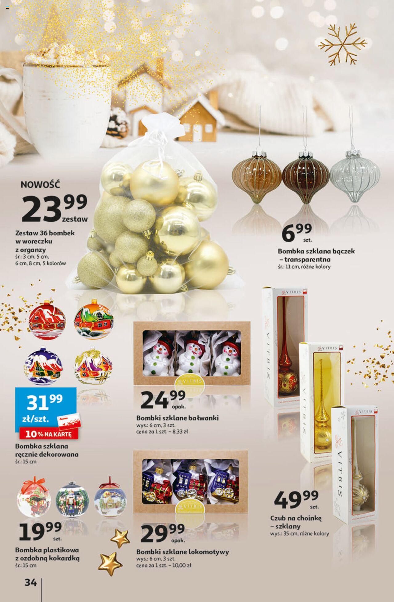 Auchan Magia Świąt  Hipermarket gazetka ważna  od 30.11.2023 do 06.12.2023 strona 34