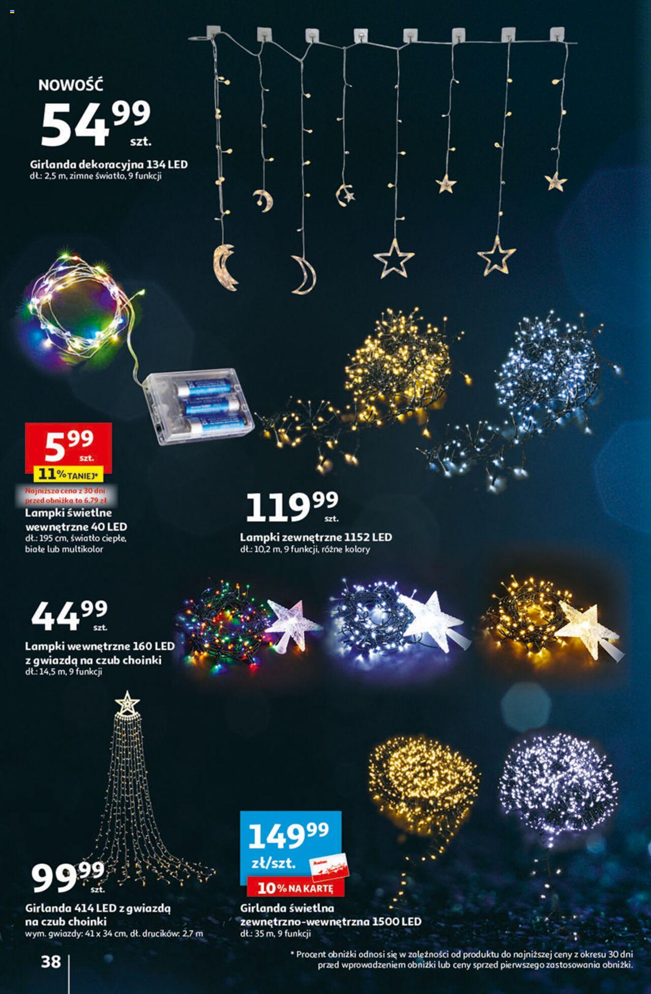 Auchan Magia Świąt  Hipermarket gazetka ważna  od 30.11.2023 do 06.12.2023 strona 38