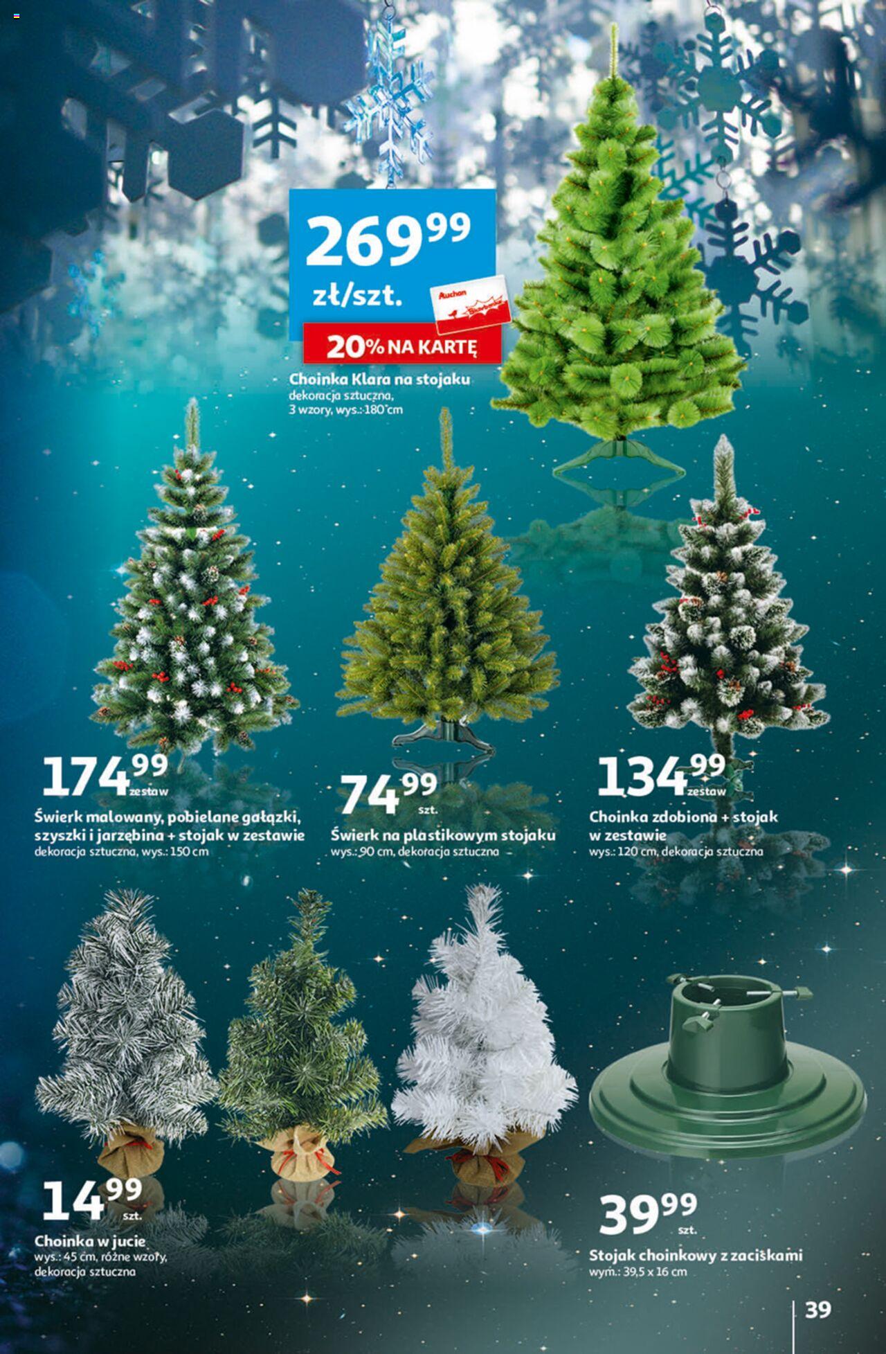 Auchan Magia Świąt  Hipermarket gazetka ważna  od 30.11.2023 do 06.12.2023 strona 39