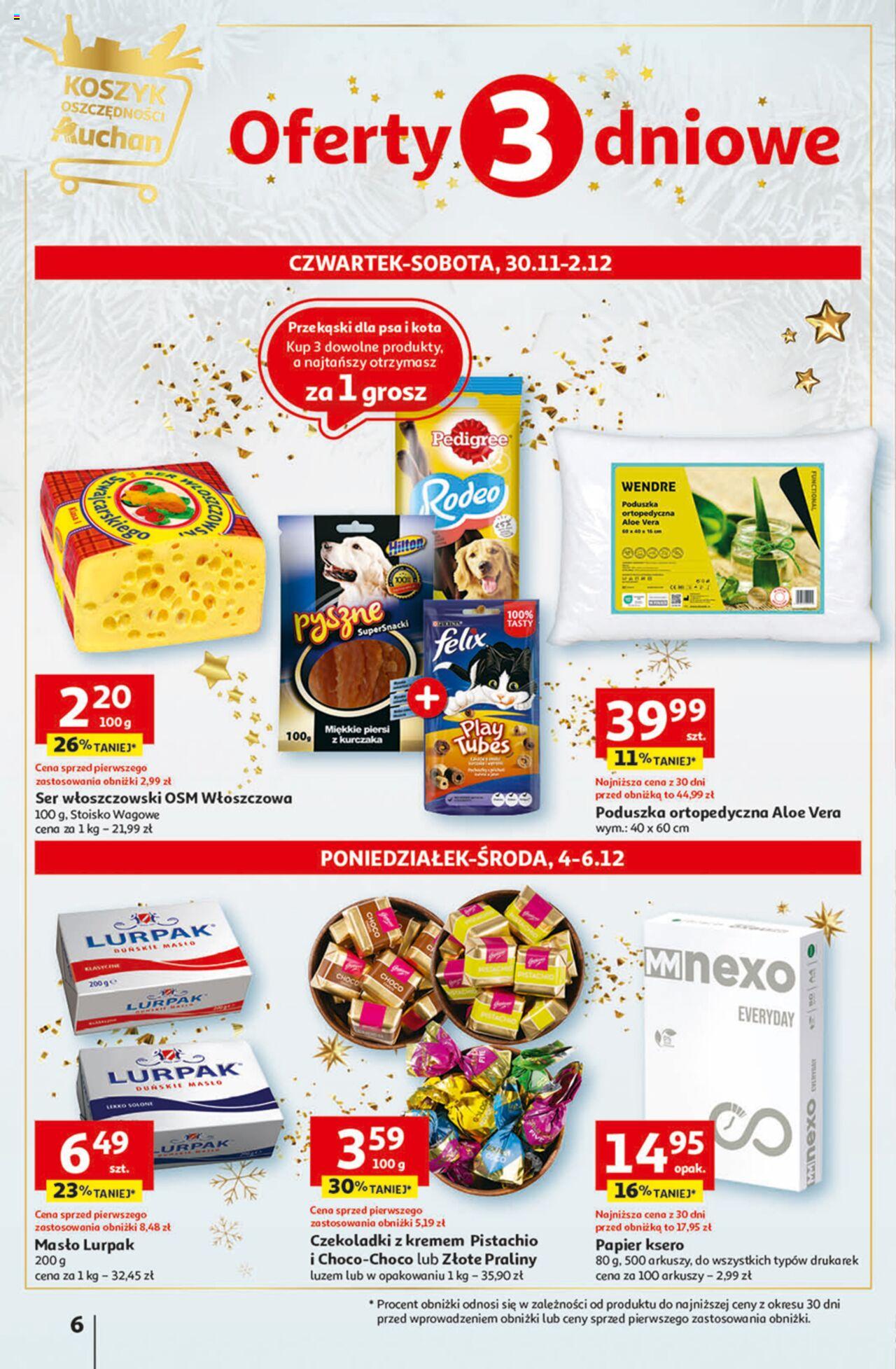 Auchan Magia Świąt  Hipermarket gazetka ważna  od 30.11.2023 do 06.12.2023 strona 6