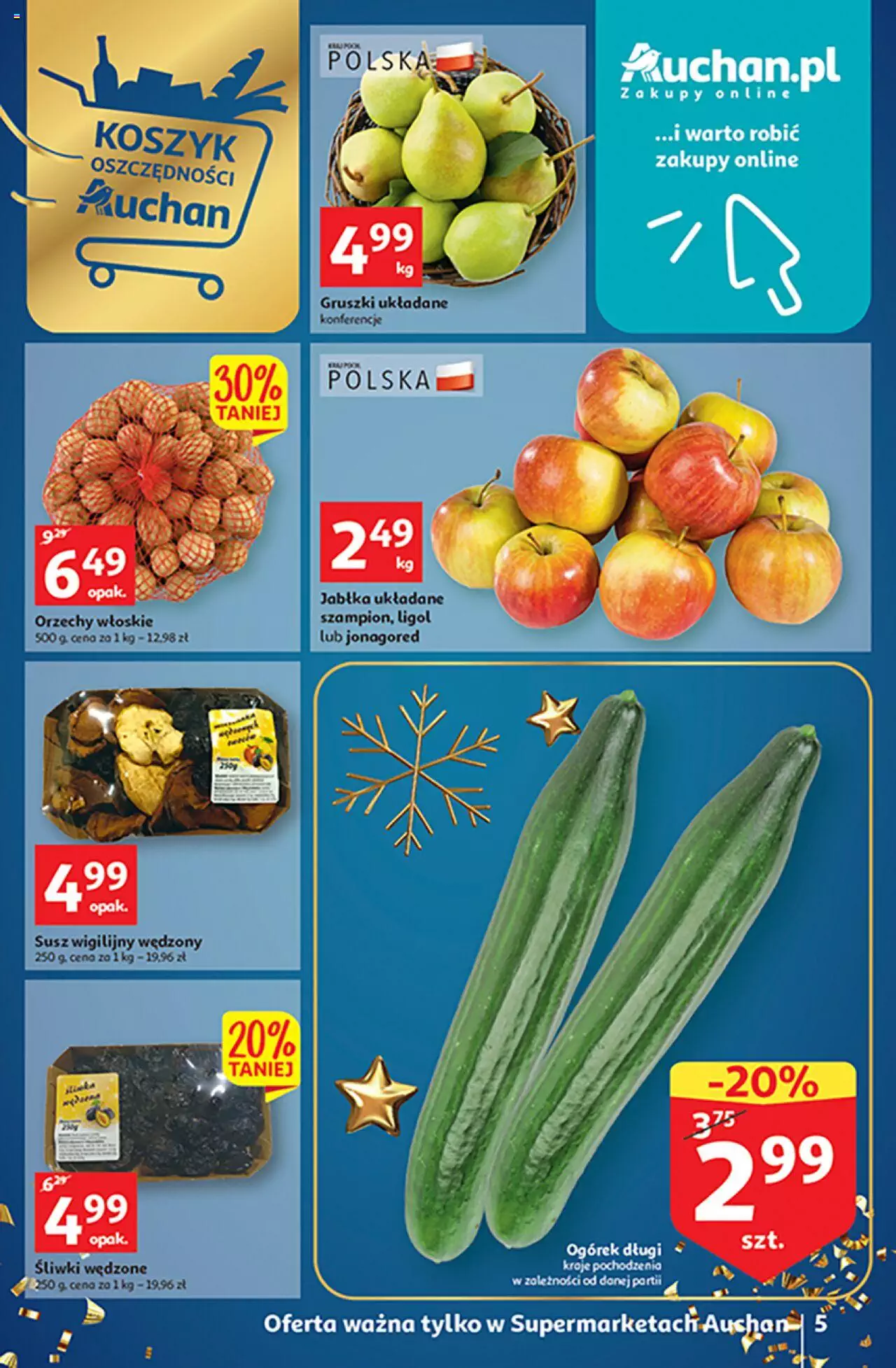 Auchan Magia Świąt Supermarket Gazetka ważna od 08.12.2022 do 14.12.2022 strona 5