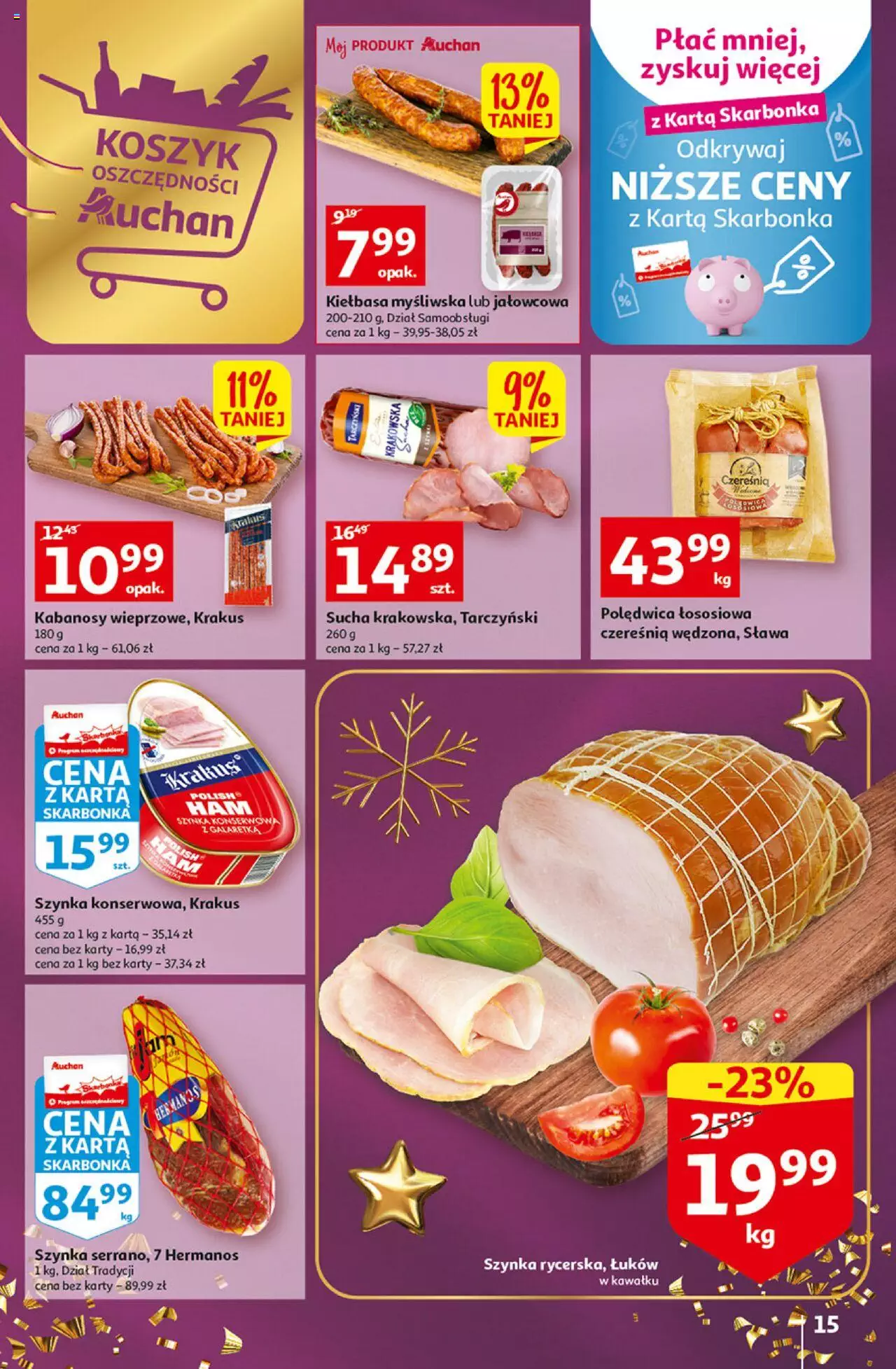 Auchan Magia Wigilijnego Stołu Auchan Hipermarket  Gazetka od  15.12.2022 do 24.12.2022 strona 15