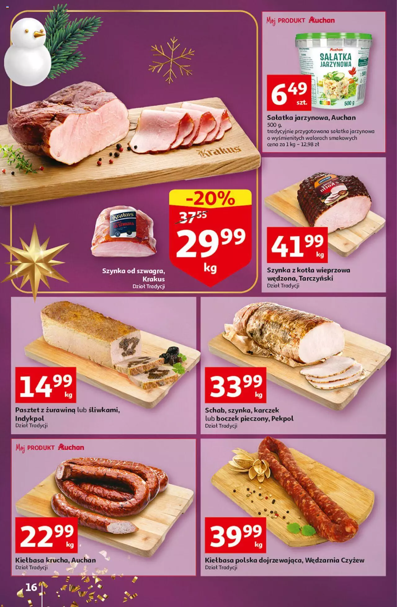 Auchan Magia Wigilijnego Stołu Auchan Hipermarket  Gazetka od  15.12.2022 do 24.12.2022 strona 16