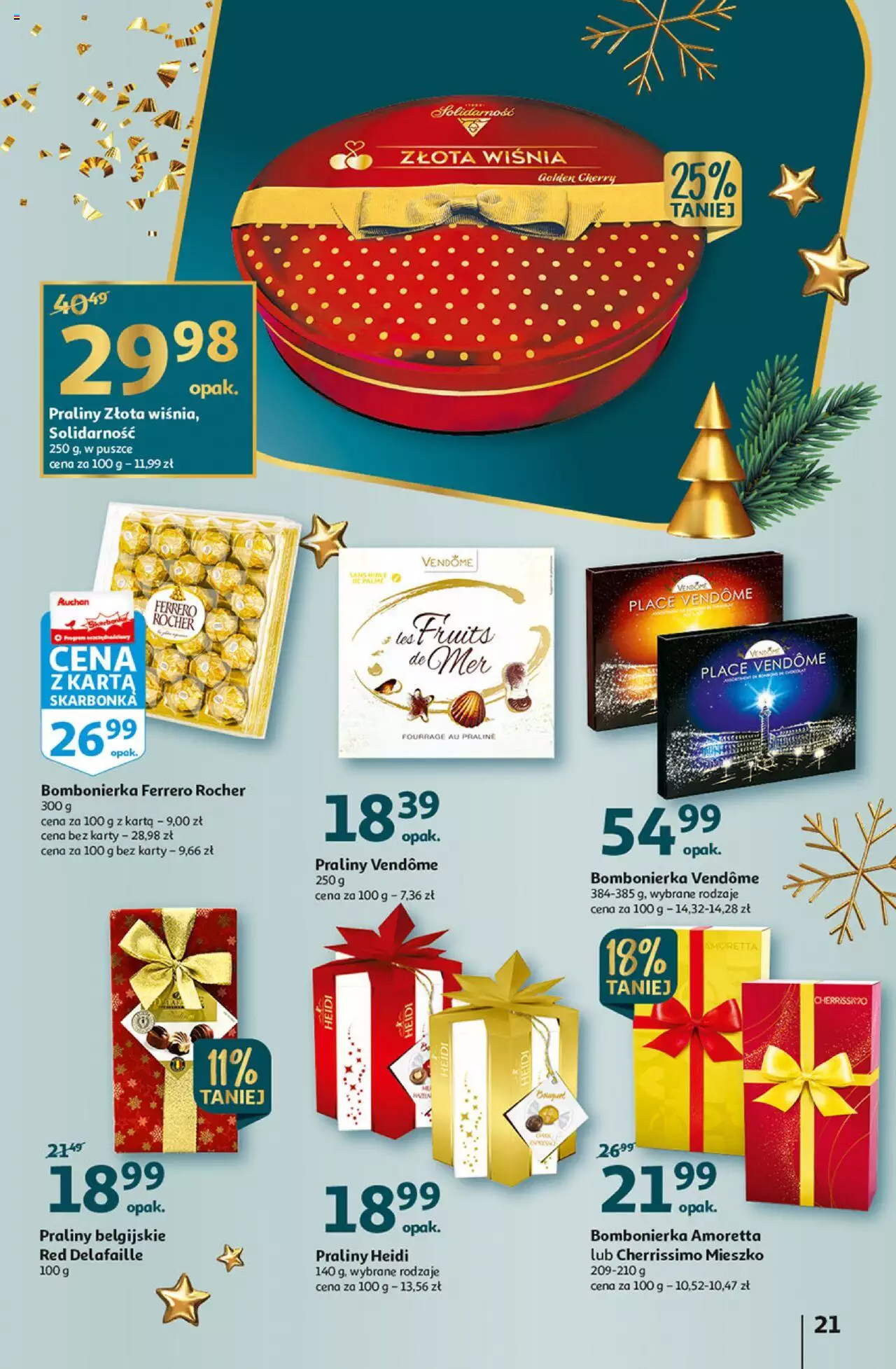 Auchan Magia Wigilijnego Stołu Auchan Hipermarket  Gazetka od  15.12.2022 do 24.12.2022 strona 21