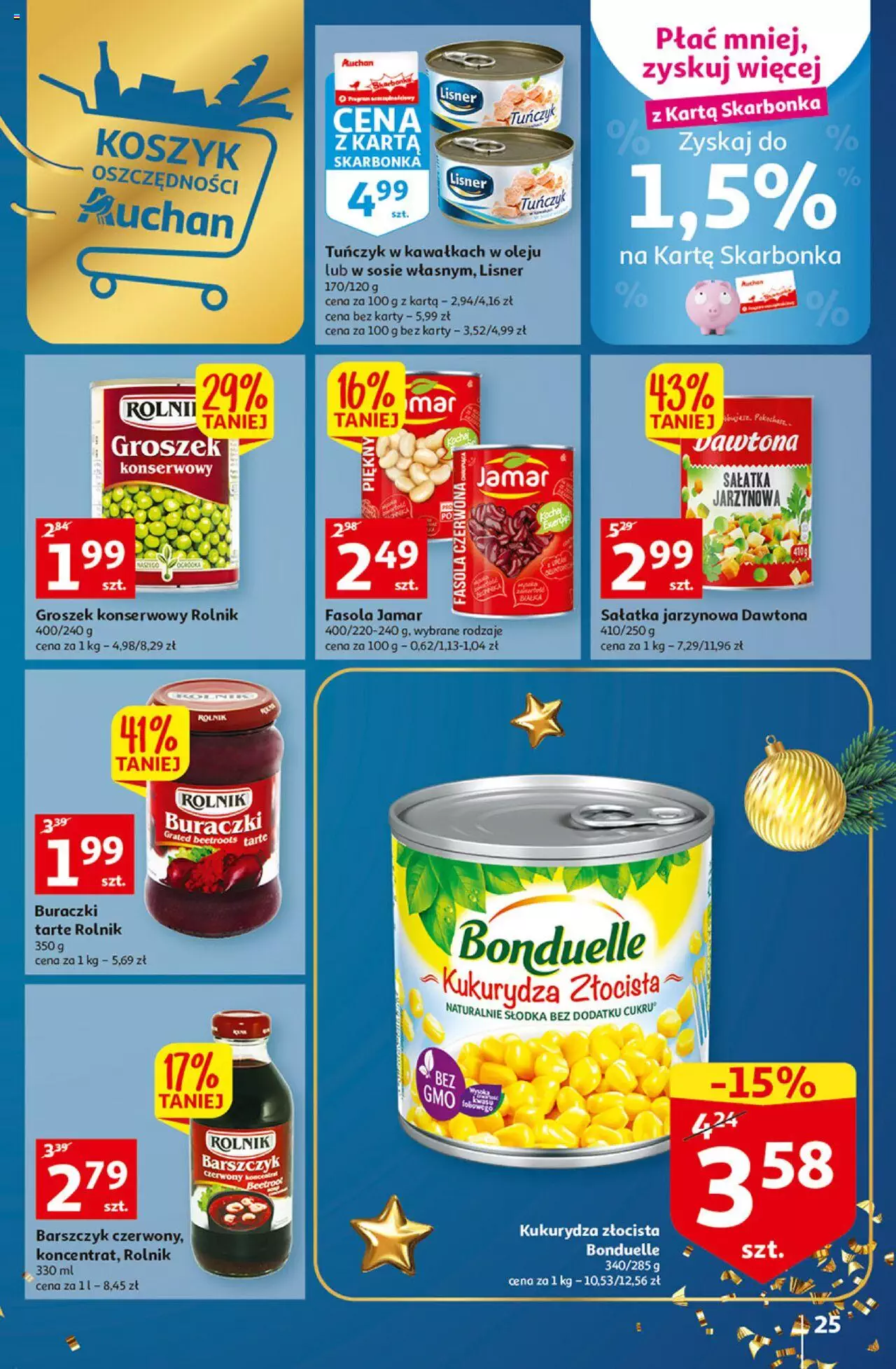 Auchan Magia Wigilijnego Stołu Auchan Hipermarket  Gazetka od  15.12.2022 do 24.12.2022 strona 25
