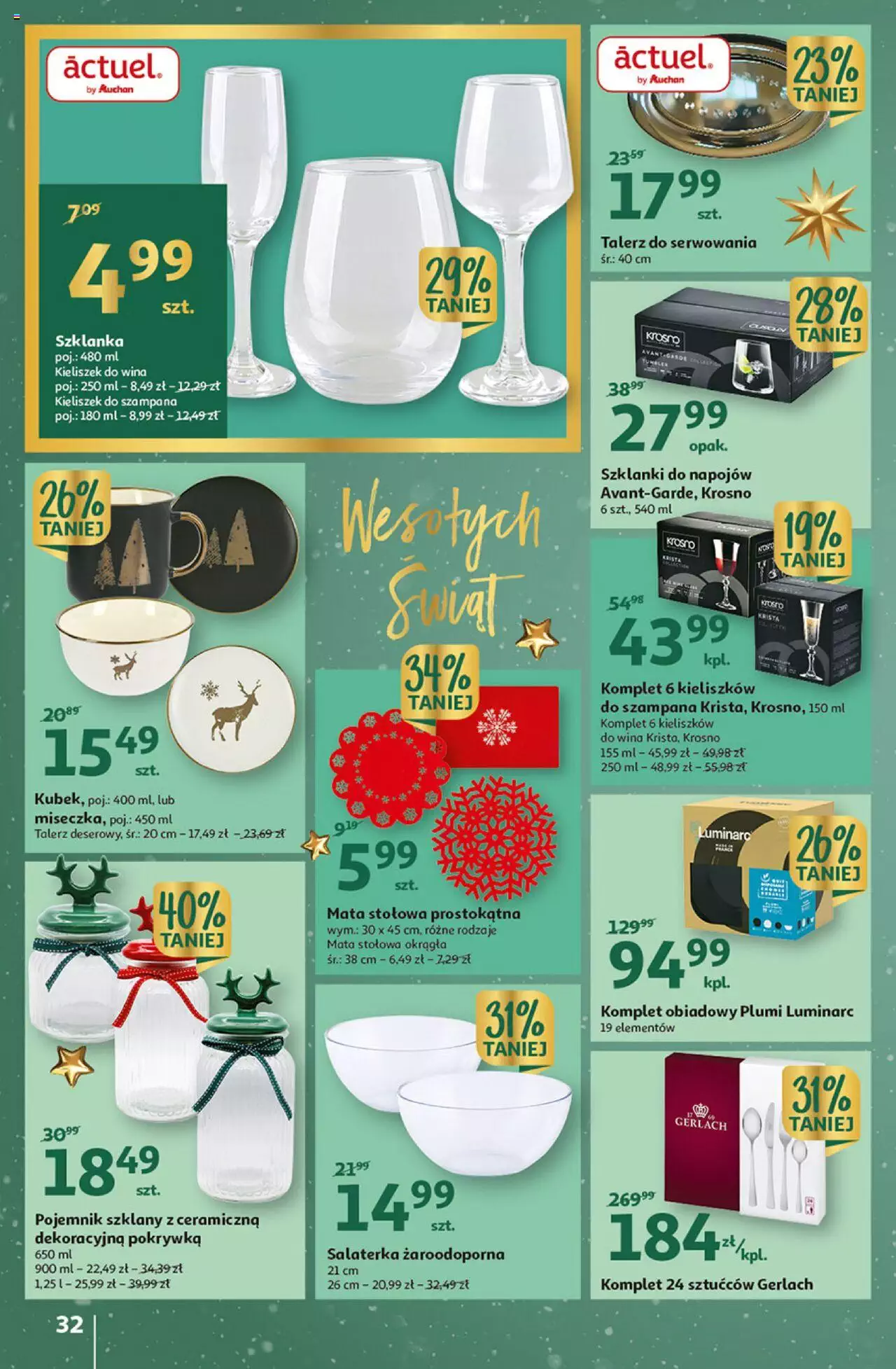 Auchan Magia Wigilijnego Stołu Auchan Hipermarket  Gazetka od  15.12.2022 do 24.12.2022 strona 32