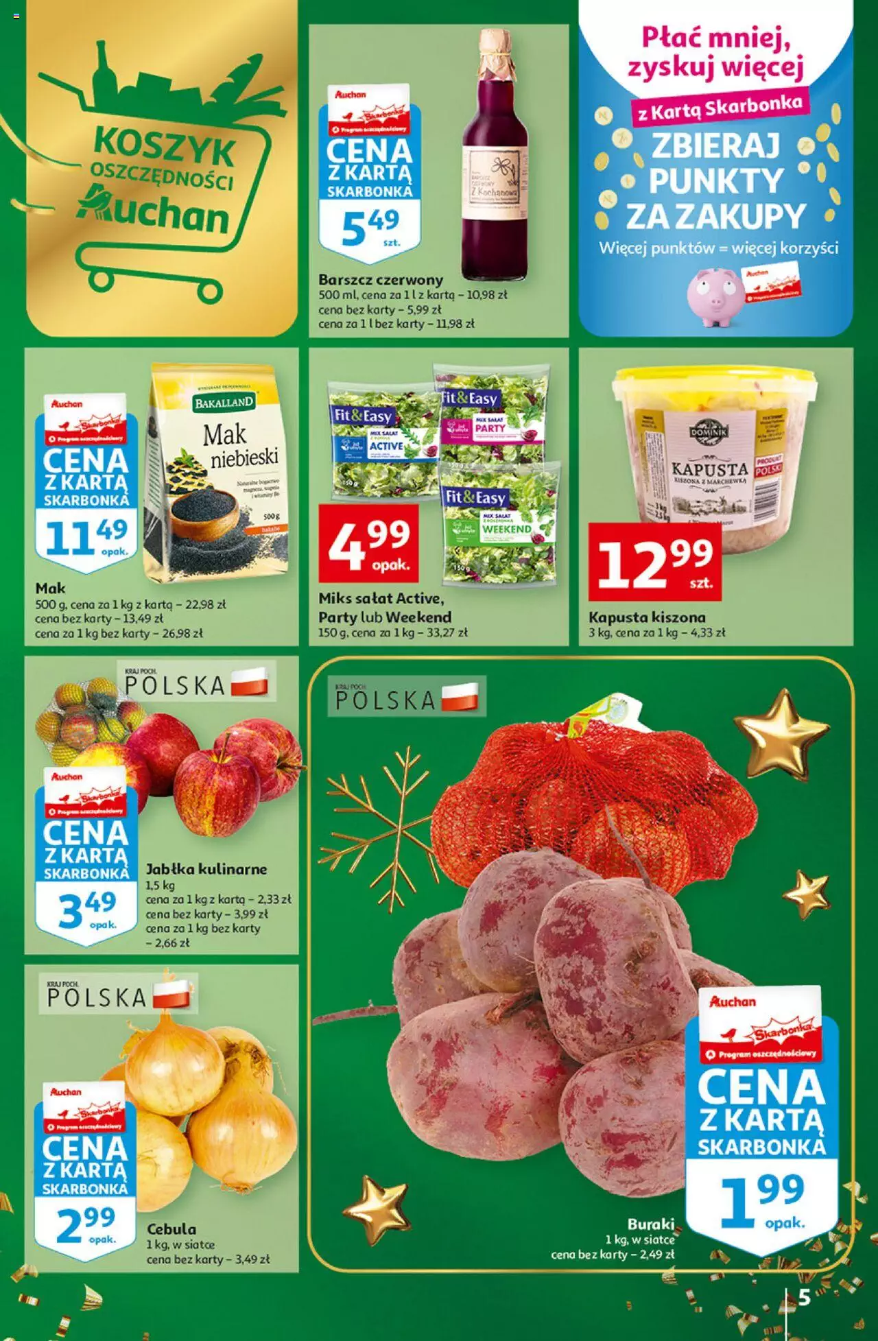 Auchan Magia Wigilijnego Stołu Auchan Hipermarket  Gazetka od  15.12.2022 do 24.12.2022 strona 5