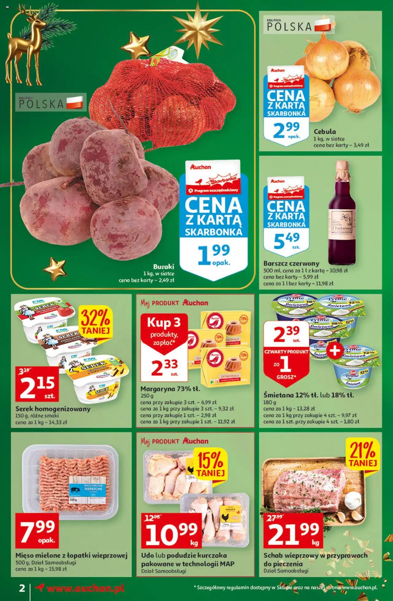 Auchan Magia Wigilijnego Stołu gazetka ważna od 15.12.2022 do 24.12.2022 strona 2