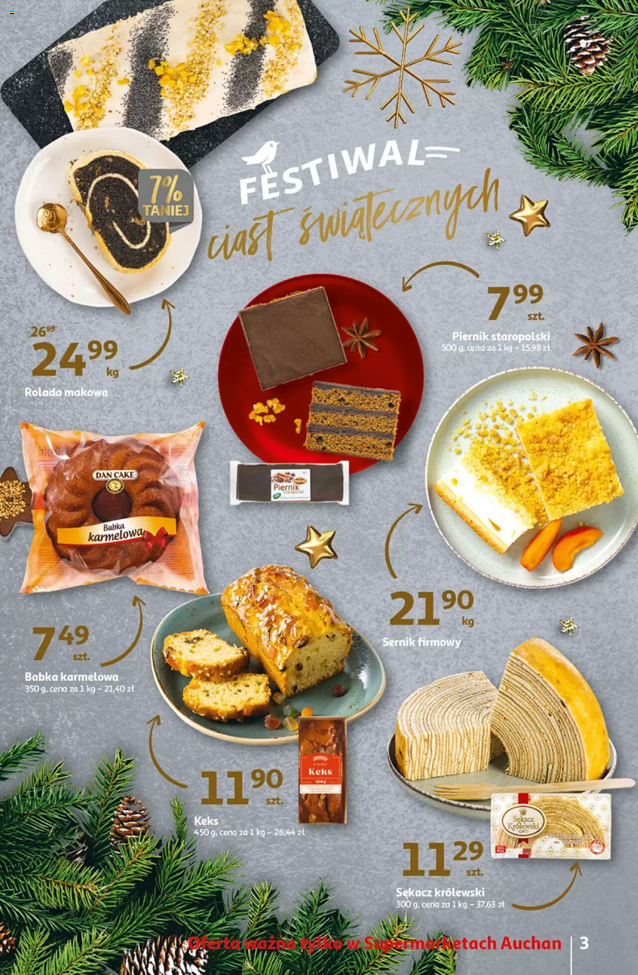 Auchan Magia Wigilijnego Stołu Supermarket Gazetka ważna od 15.12.2022 do 24.12.2022 strona 3