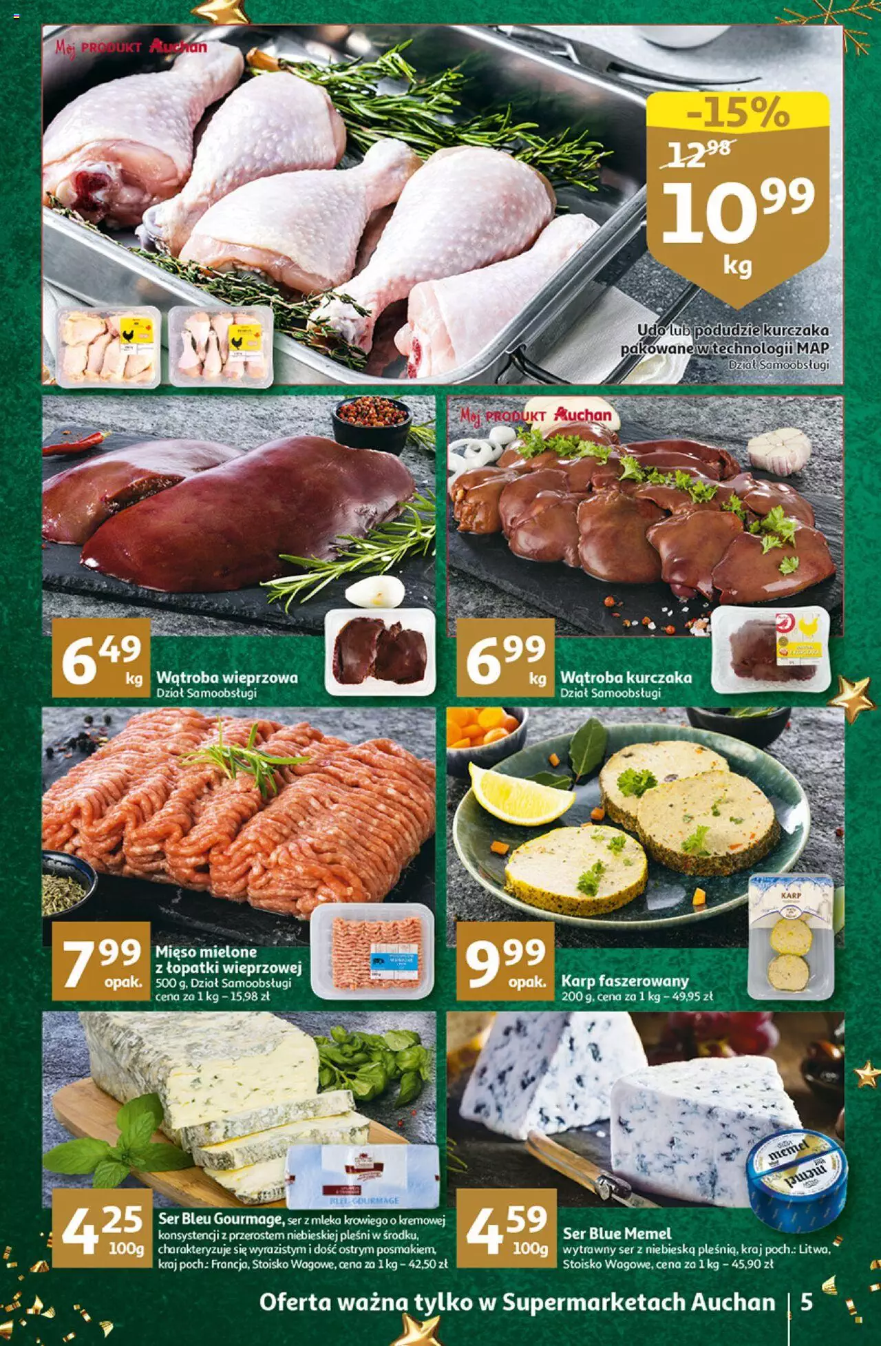 Auchan Magia Wigilijnego Stołu Supermarket Gazetka ważna od 15.12.2022 do 24.12.2022 strona 5