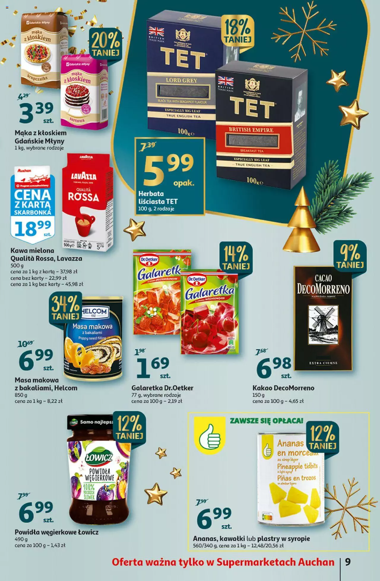 Auchan Magia Wigilijnego Stołu Supermarket Gazetka ważna od 15.12.2022 do 24.12.2022 strona 9