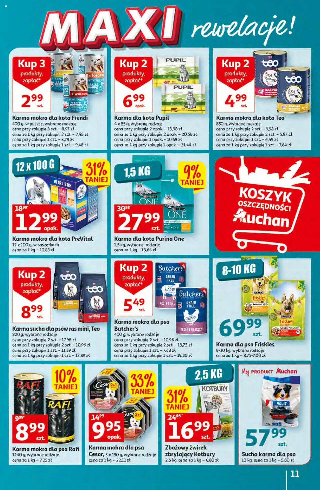 Auchan MAXI rewelacje Auchan Hipermarket  Gazetka ważna od 12.01.2023 do  18.01.2023 strona 11