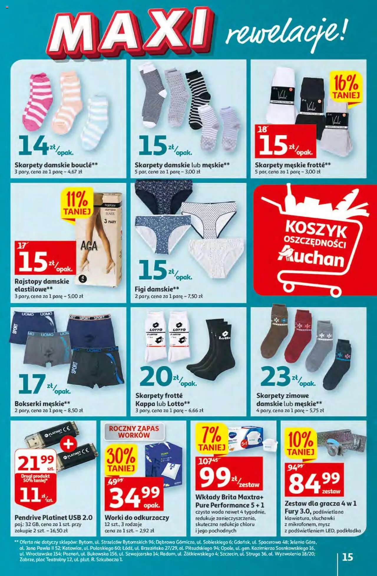 Auchan MAXI rewelacje Auchan Hipermarket  Gazetka ważna od 12.01.2023 do  18.01.2023 strona 15