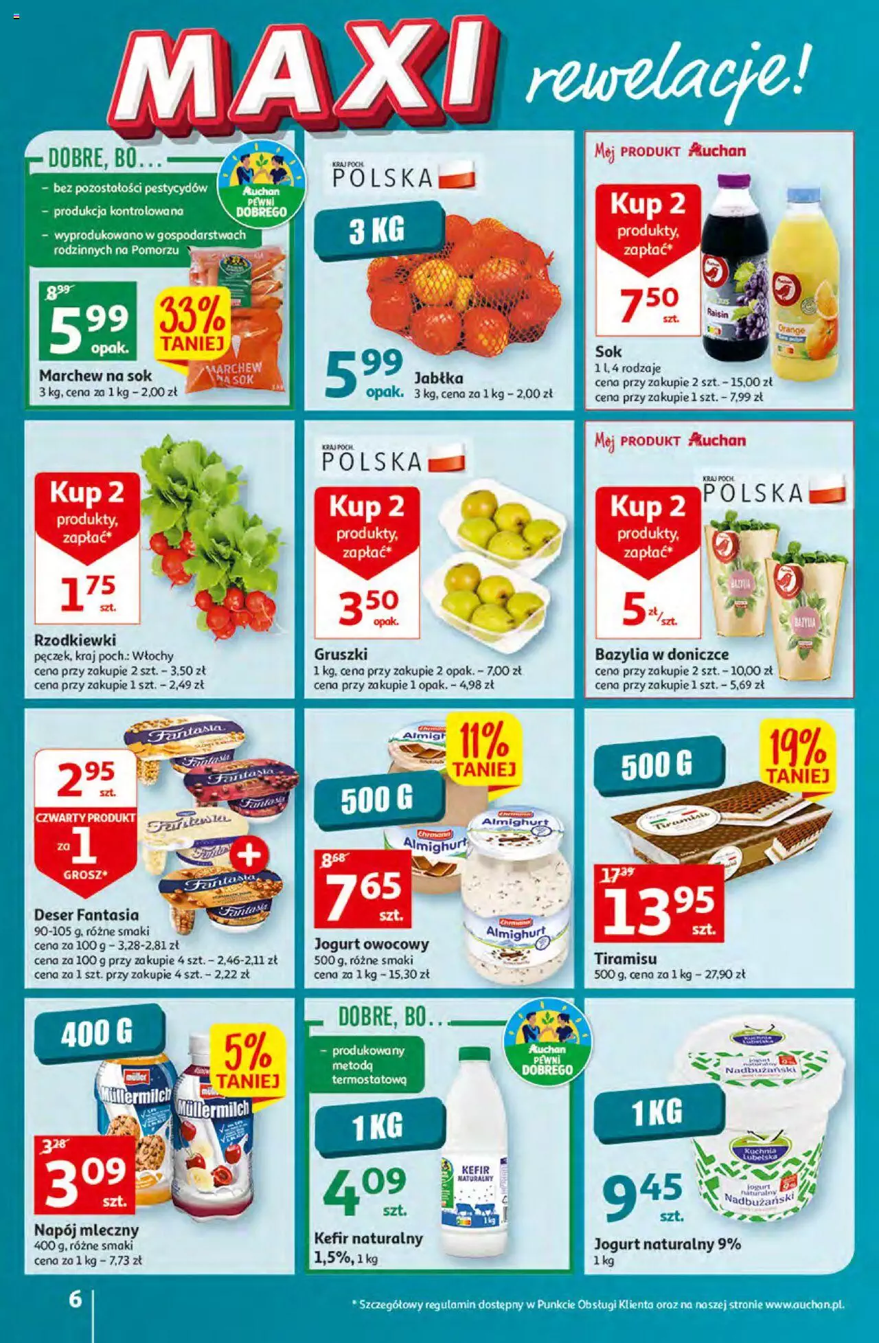 Auchan MAXI rewelacje Auchan Hipermarket  Gazetka ważna od 12.01.2023 do  18.01.2023 strona 6