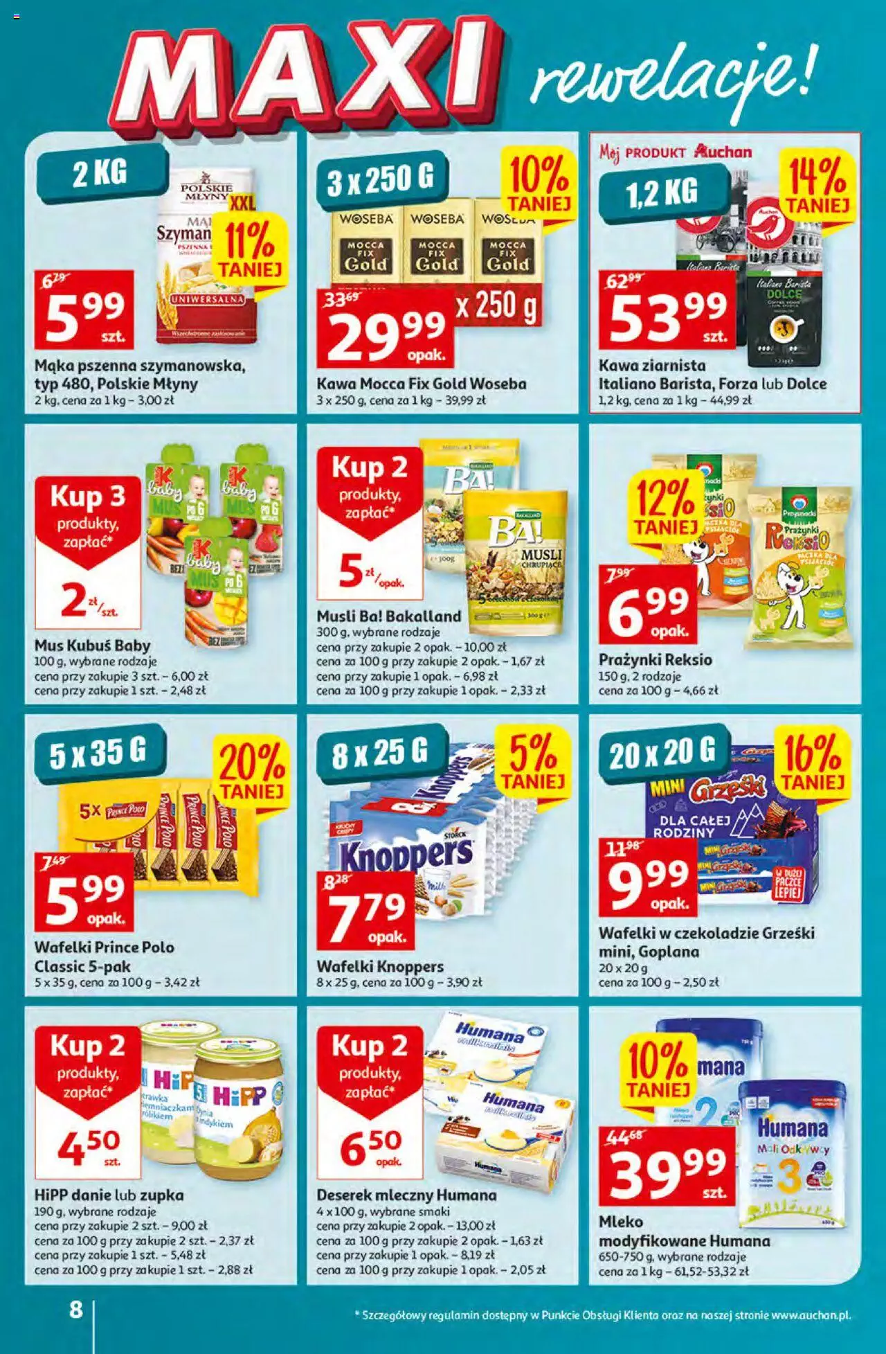 Auchan MAXI rewelacje Auchan Hipermarket  Gazetka ważna od 12.01.2023 do  18.01.2023 strona 8