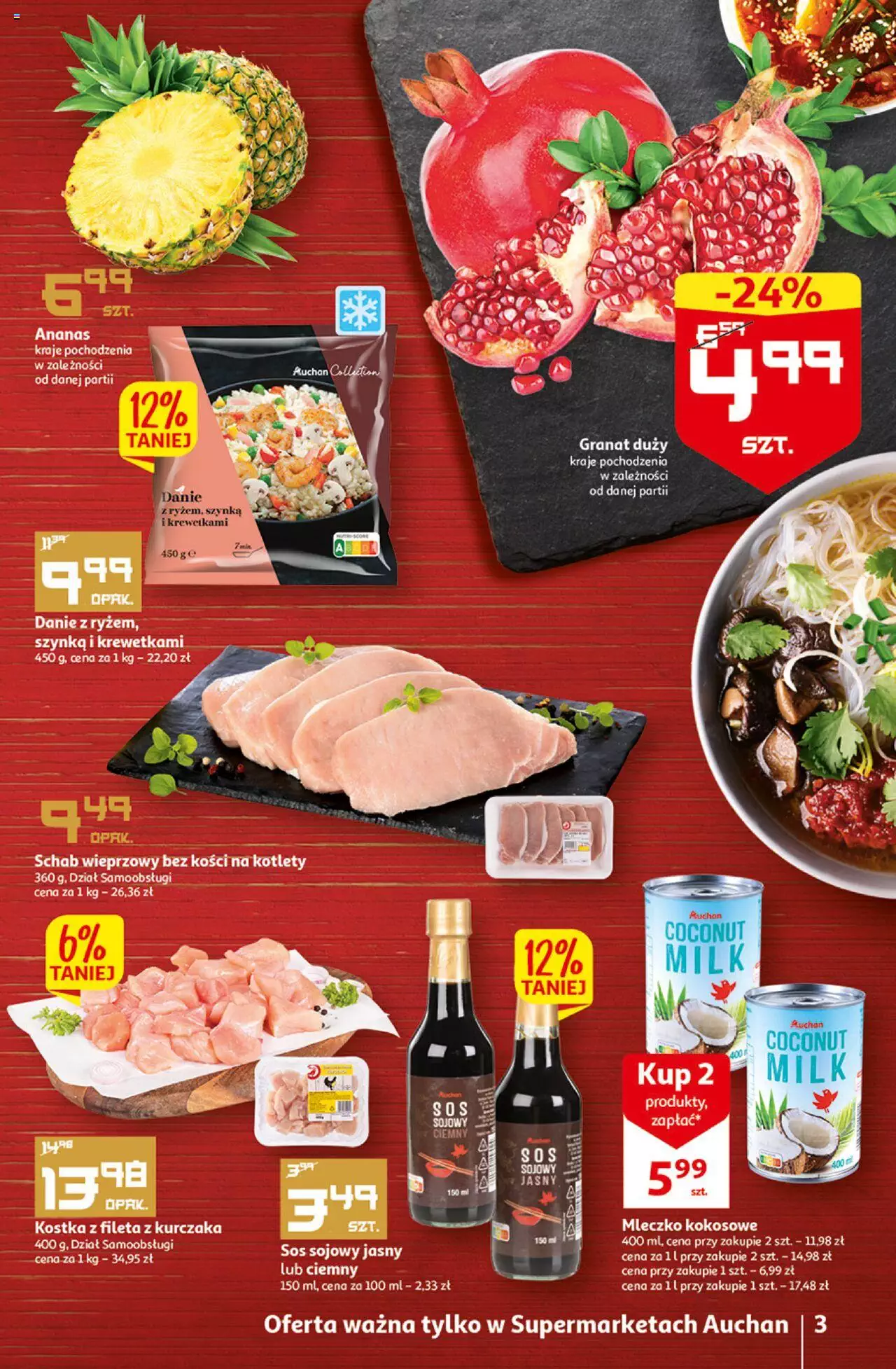Auchan MAXI rewelacje Auchan Supermarket Gazetka ważna od  12.01.2023 do 18.01.2023 strona 3
