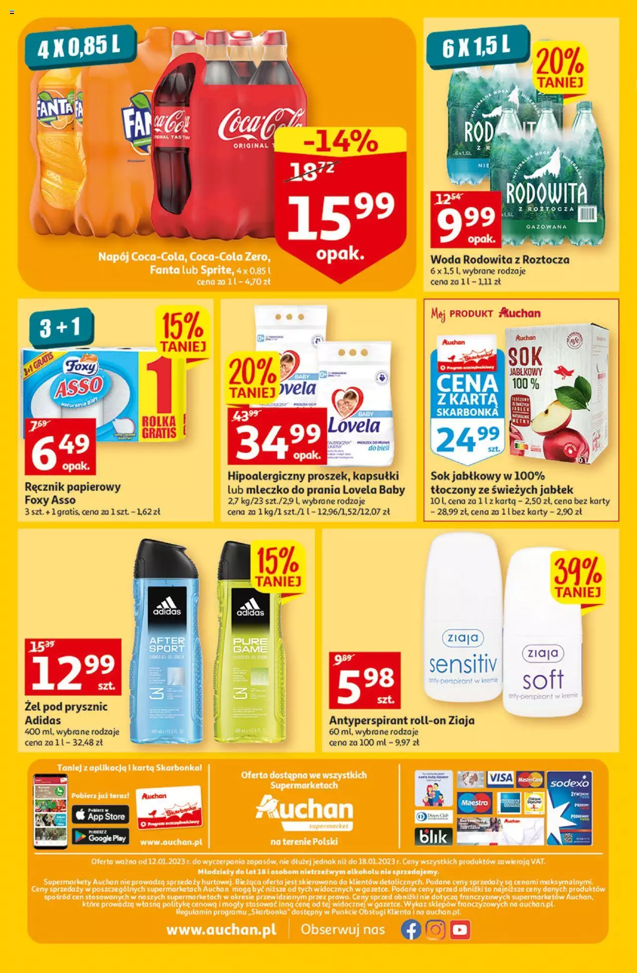 Auchan MAXI rewelacje Auchan Supermarket Gazetka ważna od  12.01.2023 do 18.01.2023 strona 8