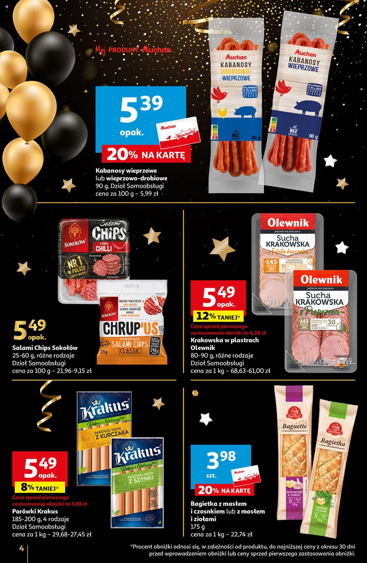 Auchan Moc Okazji na Nowy Rok 2024 Hipermarket Gazetka ważna od 27.12.2023 do 30.12.2023 strona 4