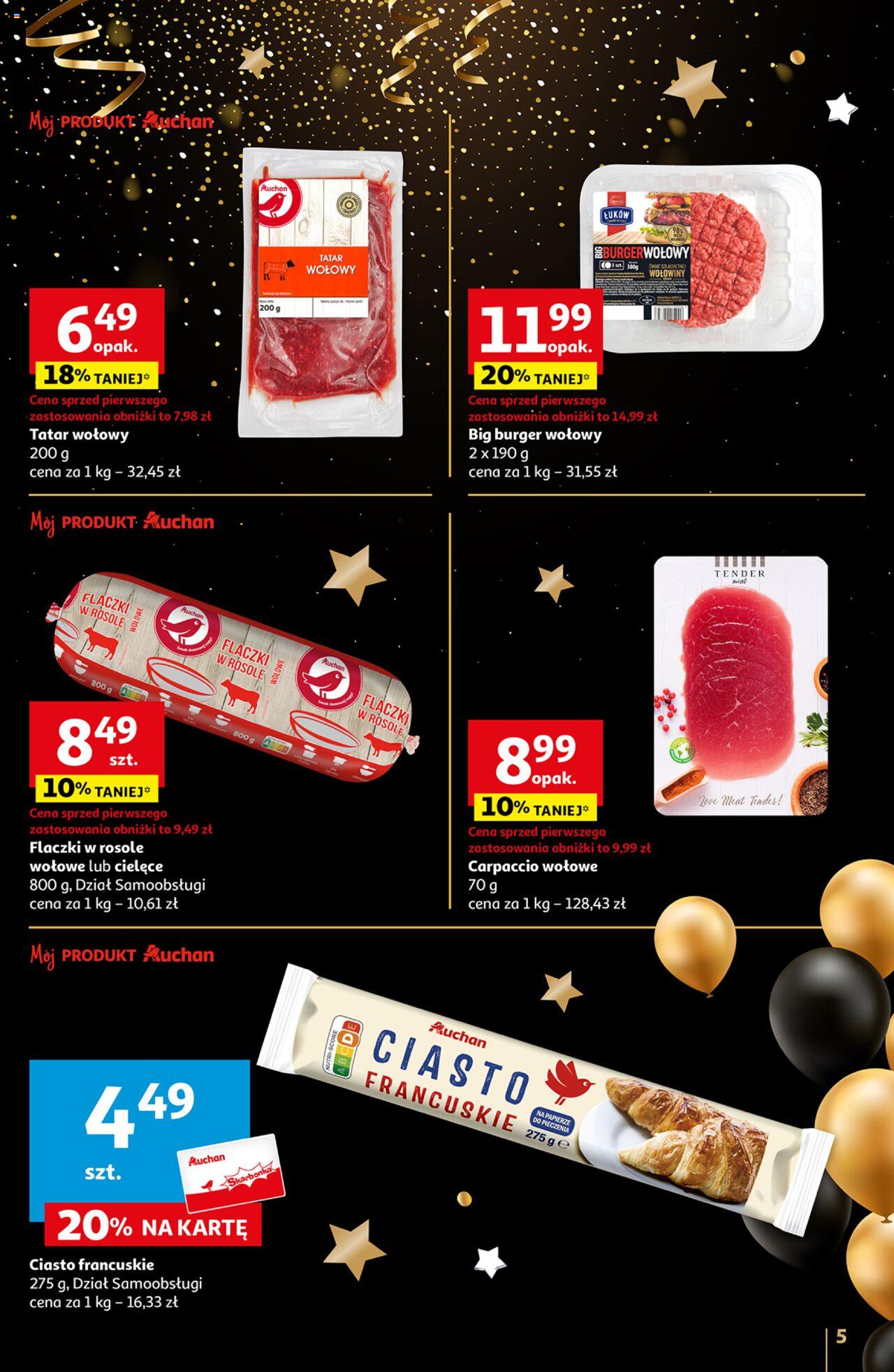 Auchan Moc Okazji na Nowy Rok 2024 Hipermarket Gazetka ważna od 27.12.2023 do 30.12.2023 strona 5