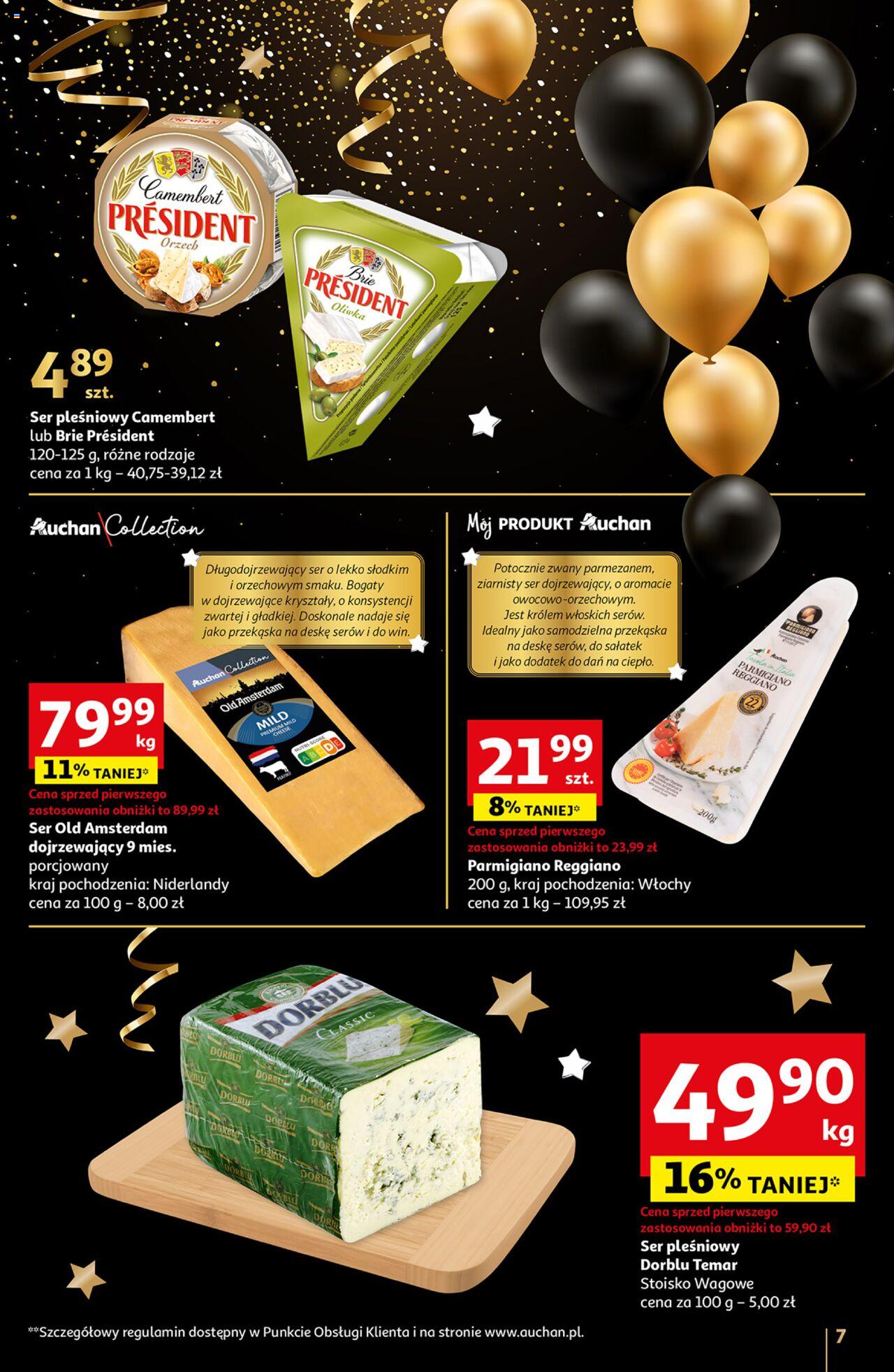 Auchan Moc Okazji na Nowy Rok 2024 Hipermarket Gazetka ważna od 27.12.2023 do 30.12.2023 strona 7