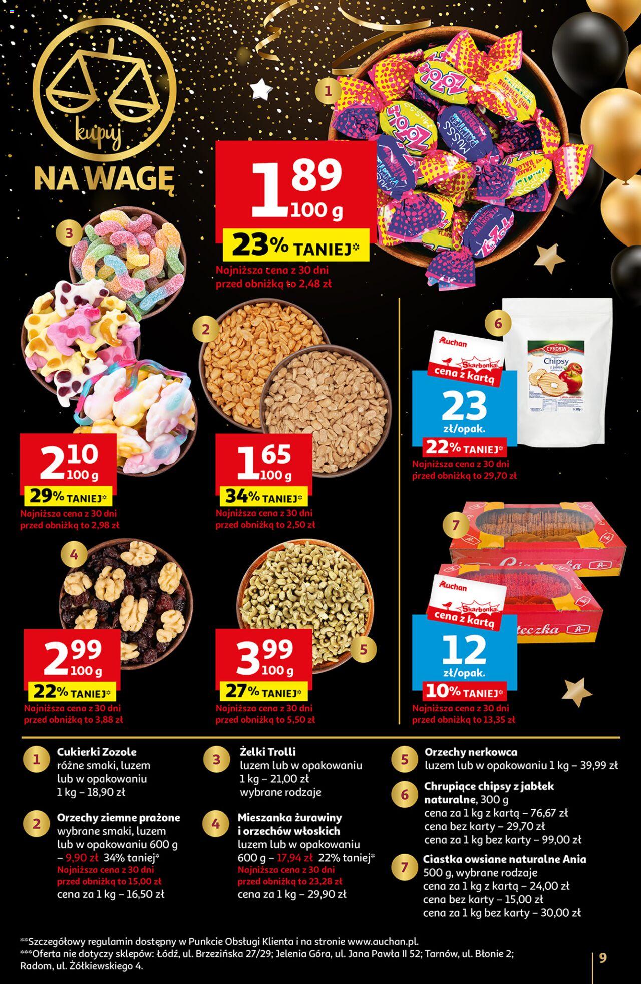 Auchan Moc Okazji na Nowy Rok 2024 Hipermarket Gazetka ważna od 27.12.2023 do 30.12.2023 strona 9