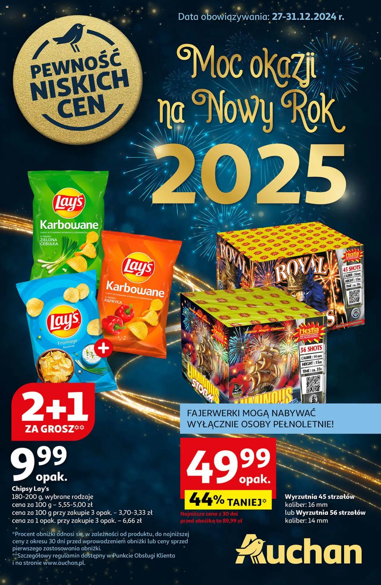 Auchan Moc okazji na Nowy Rok Gazetka ważna od 27.12.2024 do 31.12.2024 strona 1