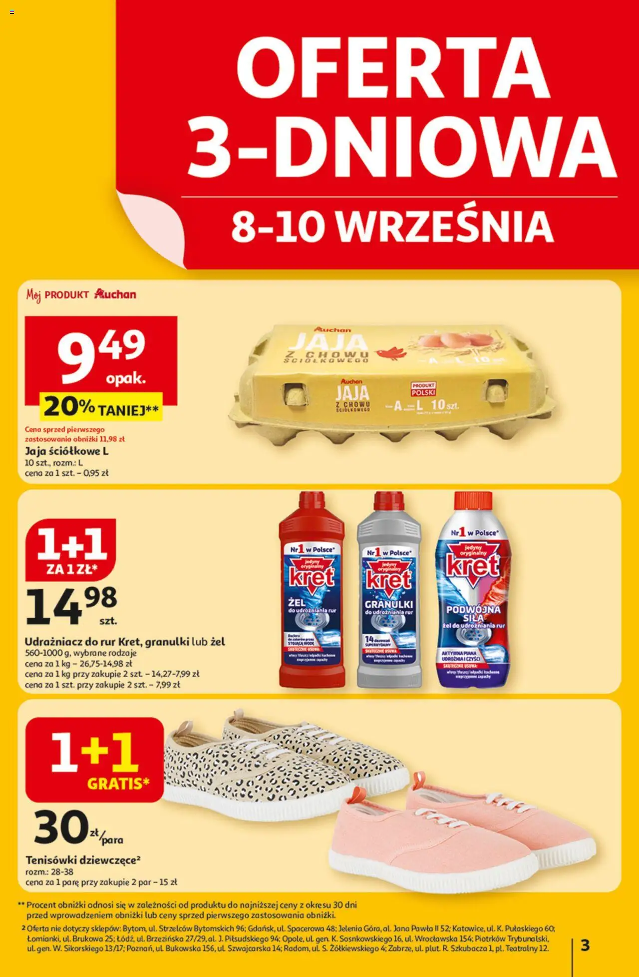 Auchan Odlotowe ceny na start szkoły Hipermarket  Gazetka ważna od 04.09.2025 do 10.09.2025 strona 3