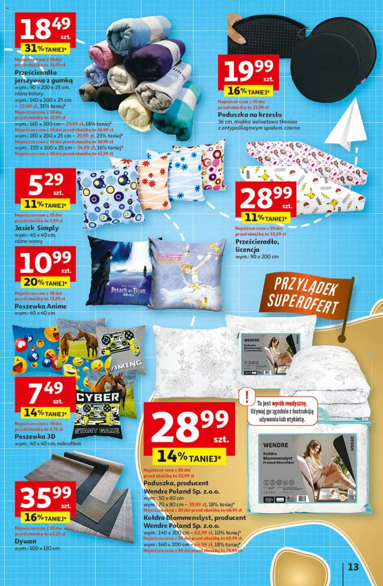 Auchan Odlotowe ceny na start szkoły Hipermarket Gazetka ważna   od 14.08.2025 do 20.08.2025 strona 13