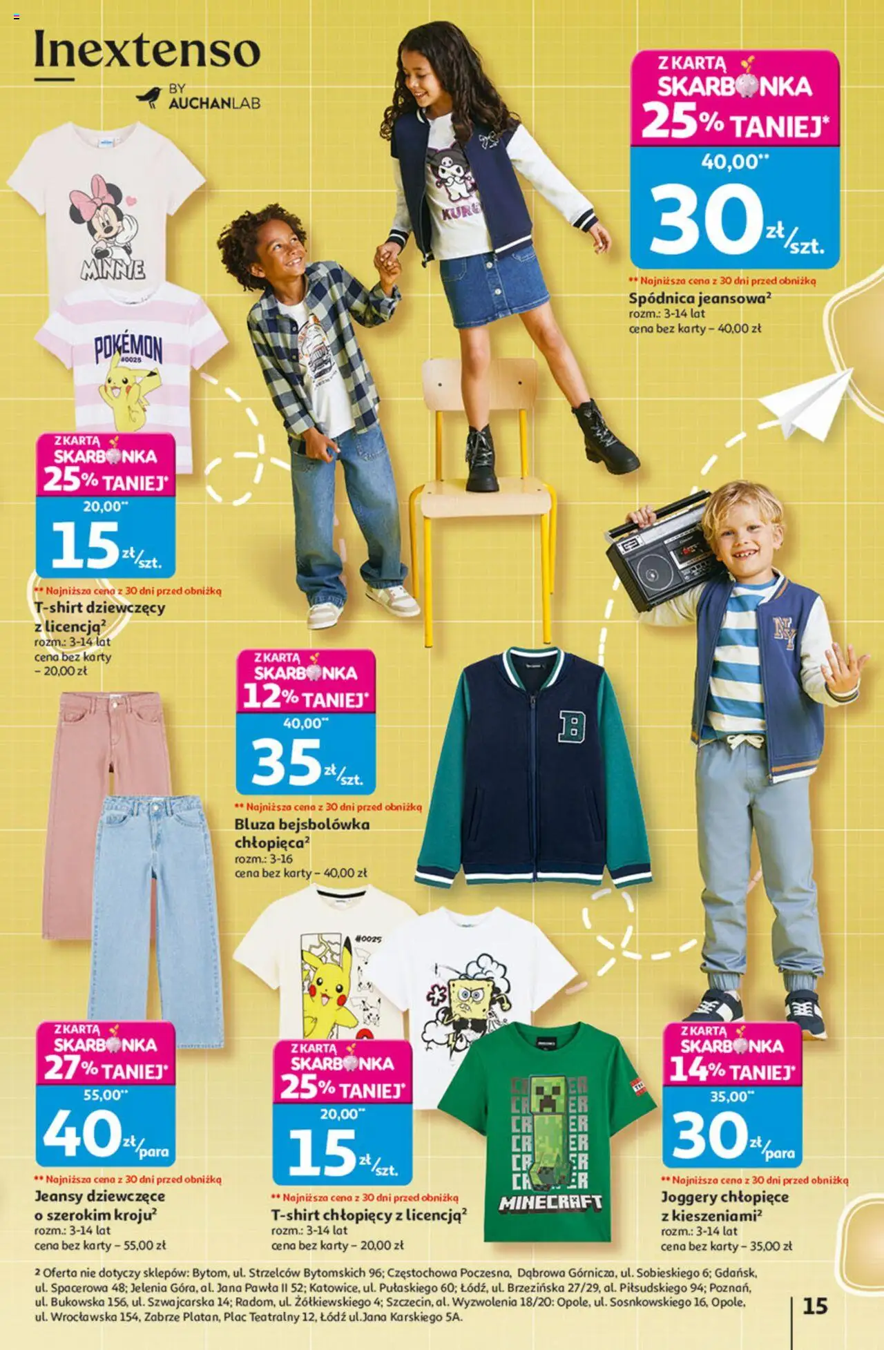 Auchan Odlotowe ceny na start szkoły Hipermarket Gazetka ważna   od 14.08.2025 do 20.08.2025 strona 15