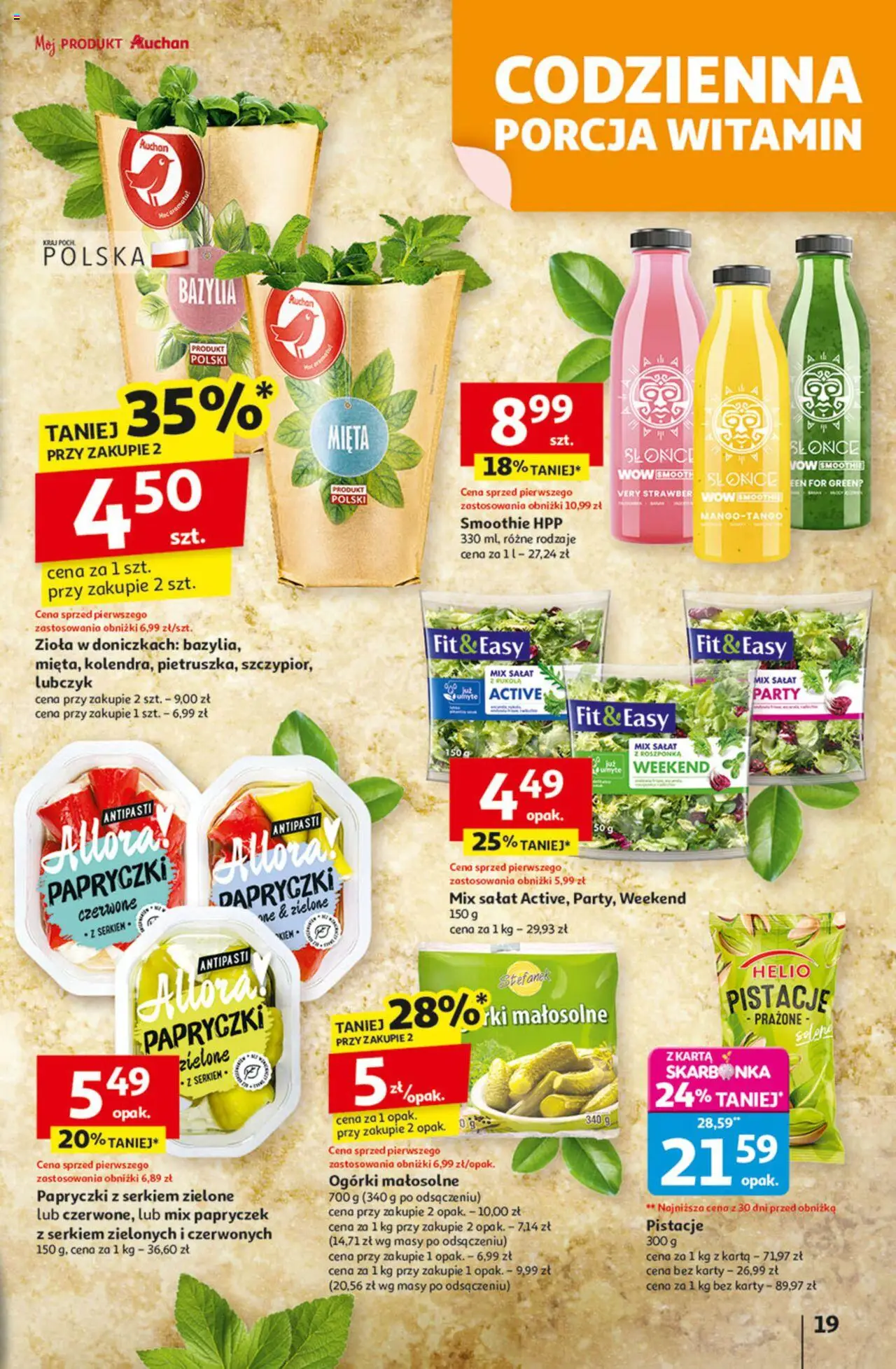 Auchan Odlotowe ceny na start szkoły Hipermarket Gazetka ważna   od 14.08.2025 do 20.08.2025 strona 19