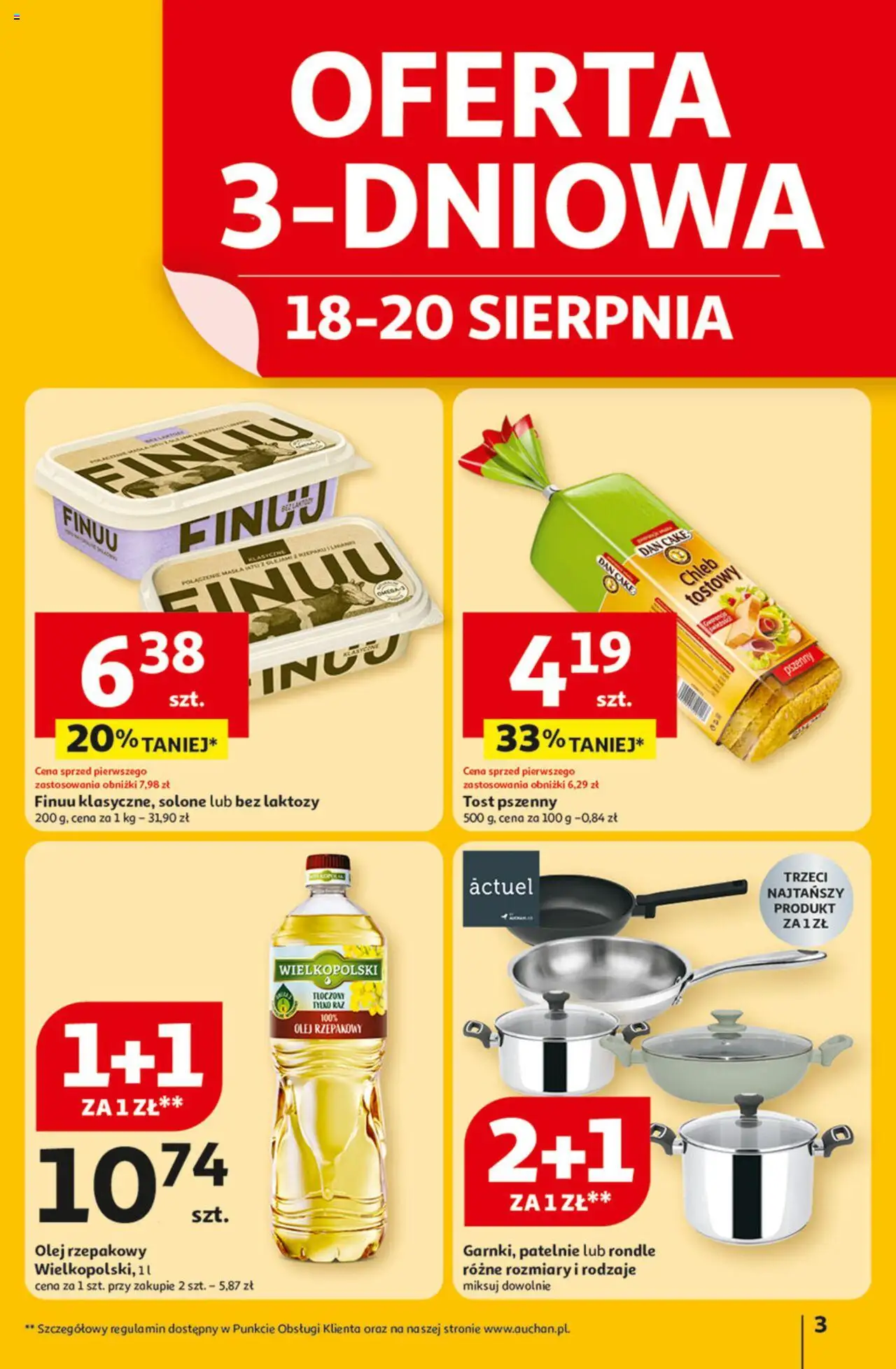 Auchan Odlotowe ceny na start szkoły Hipermarket Gazetka ważna   od 14.08.2025 do 20.08.2025 strona 3