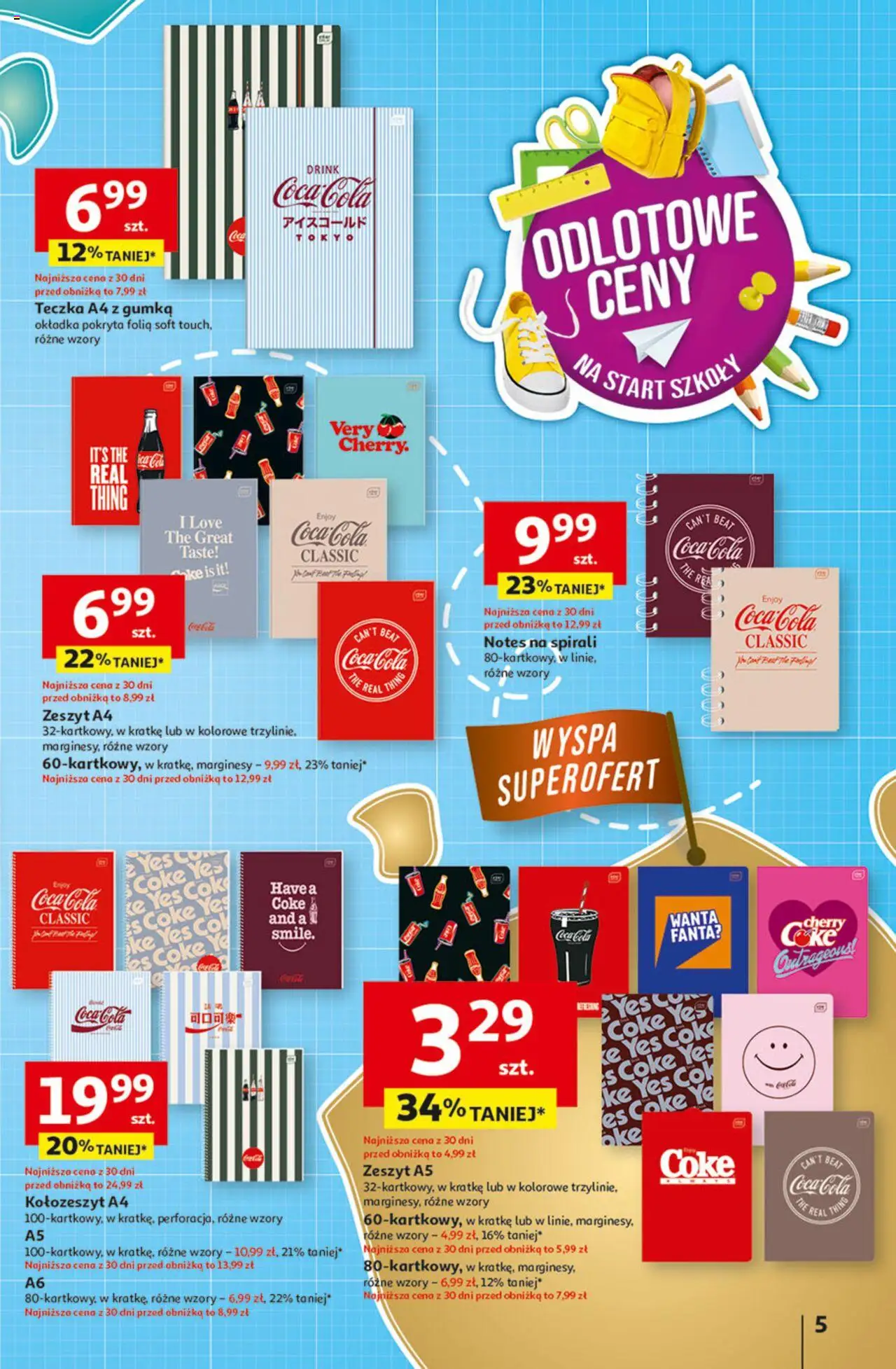 Auchan Odlotowe ceny na start szkoły Hipermarket Gazetka ważna   od 14.08.2025 do 20.08.2025 strona 5