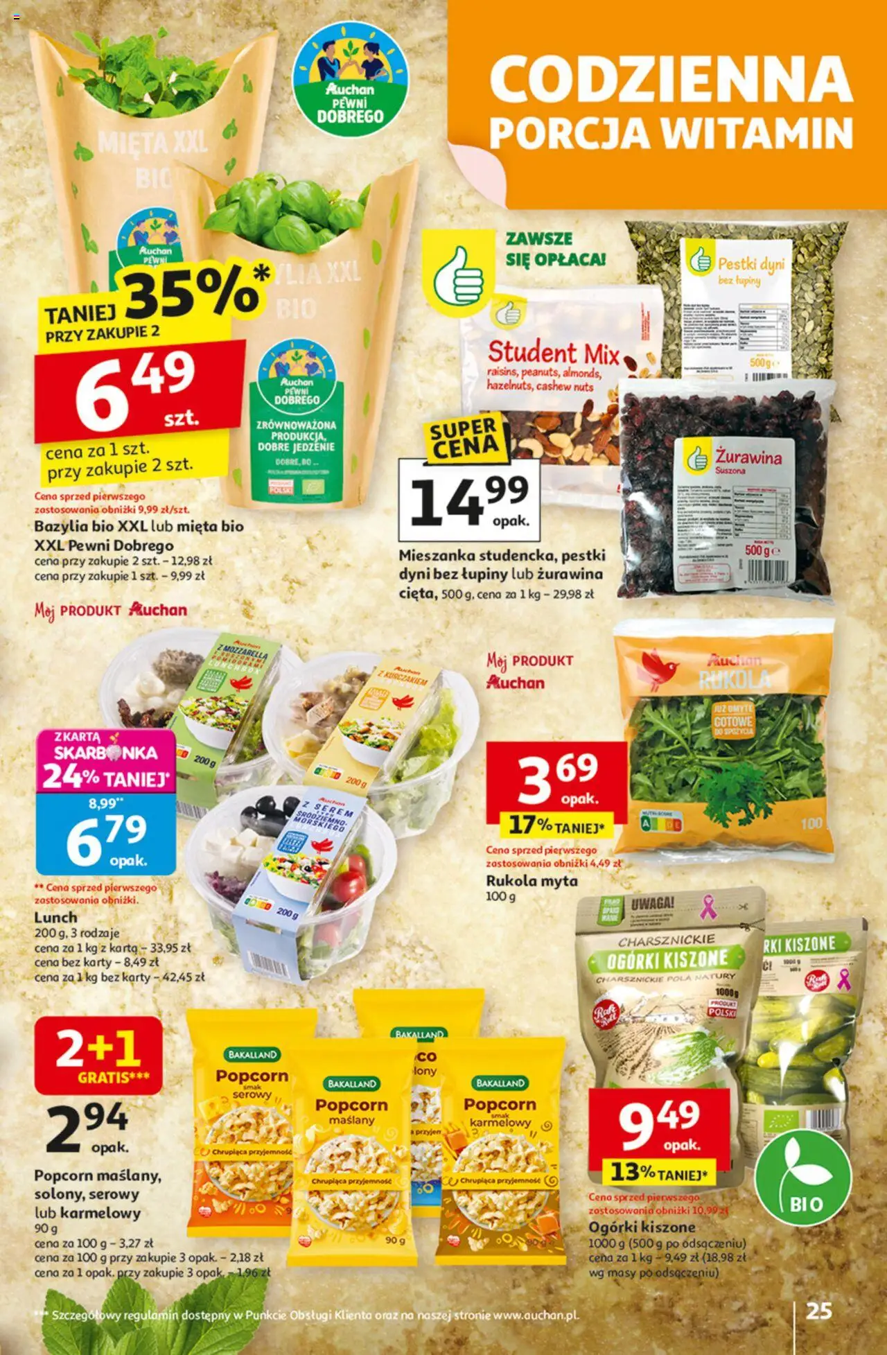 Auchan Odlotowe ceny na start szkoły Hipermarket Gazetka  ważna od  21.08.2025 do 27.08.2025 strona 25