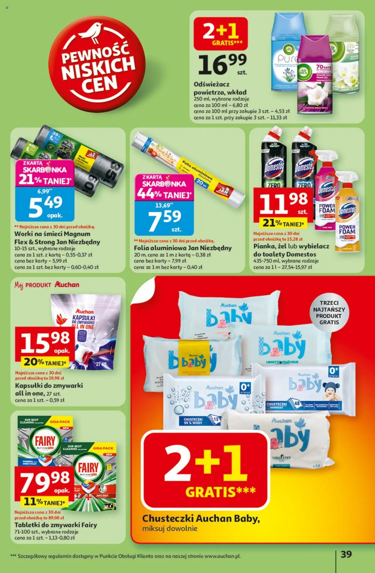 Auchan Odlotowe ceny na start szkoły Hipermarket Gazetka  ważna od  21.08.2025 do 27.08.2025 strona 39