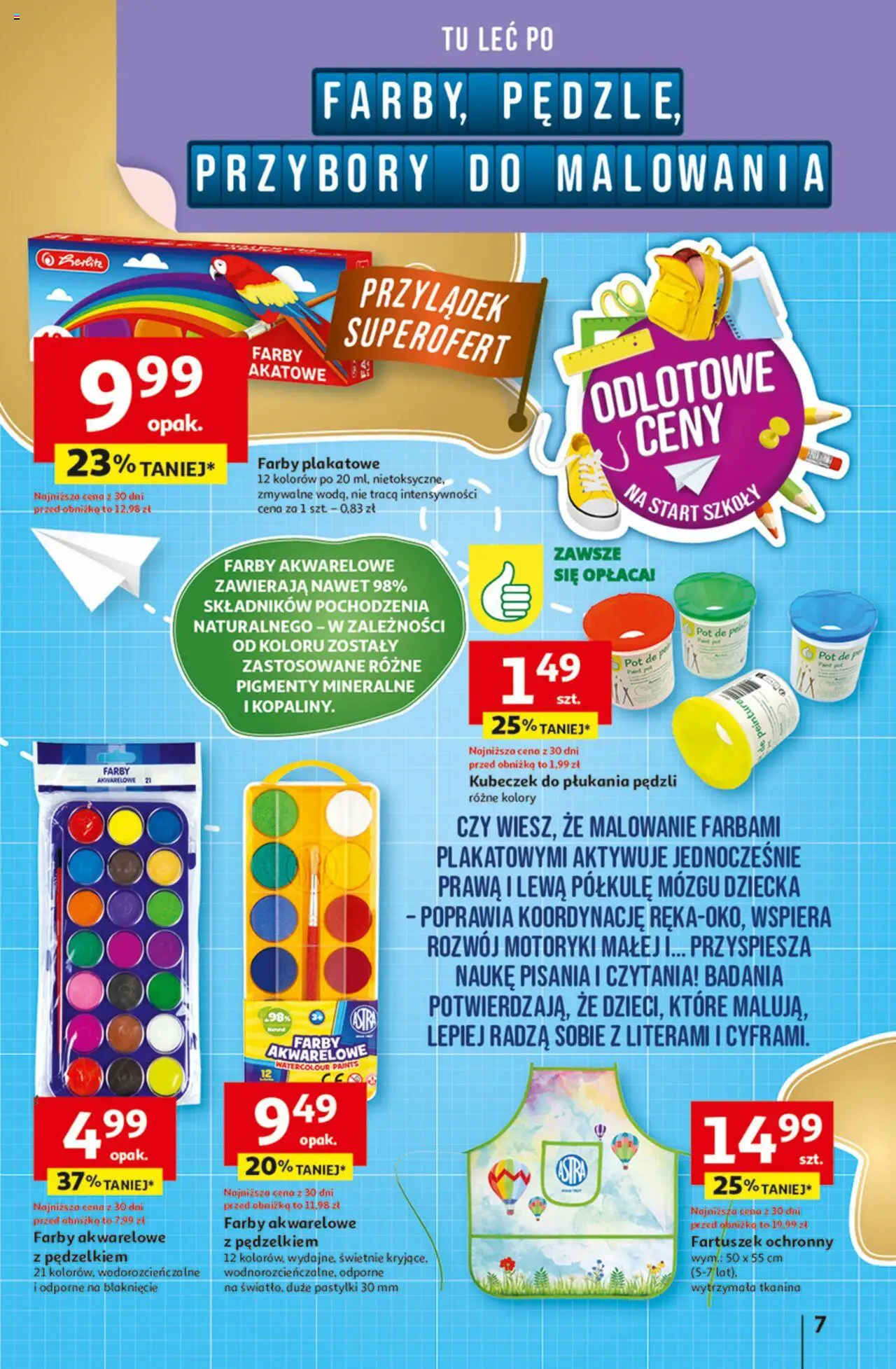 Auchan Odlotowe ceny na start szkoły Hipermarket Gazetka  ważna od  21.08.2025 do 27.08.2025 strona 7