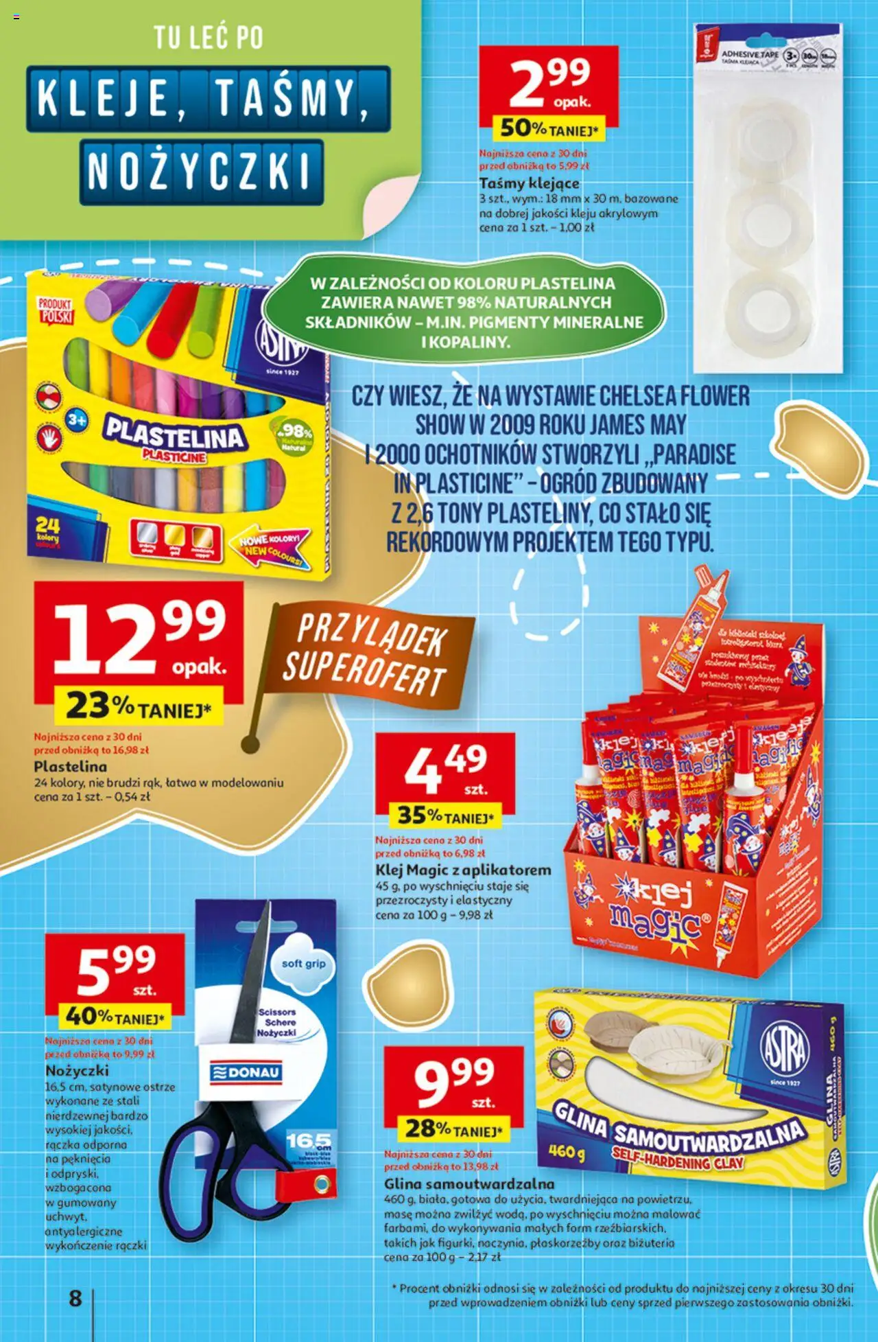 Auchan Odlotowe ceny na start szkoły Hipermarket Gazetka  ważna od  21.08.2025 do 27.08.2025 strona 8