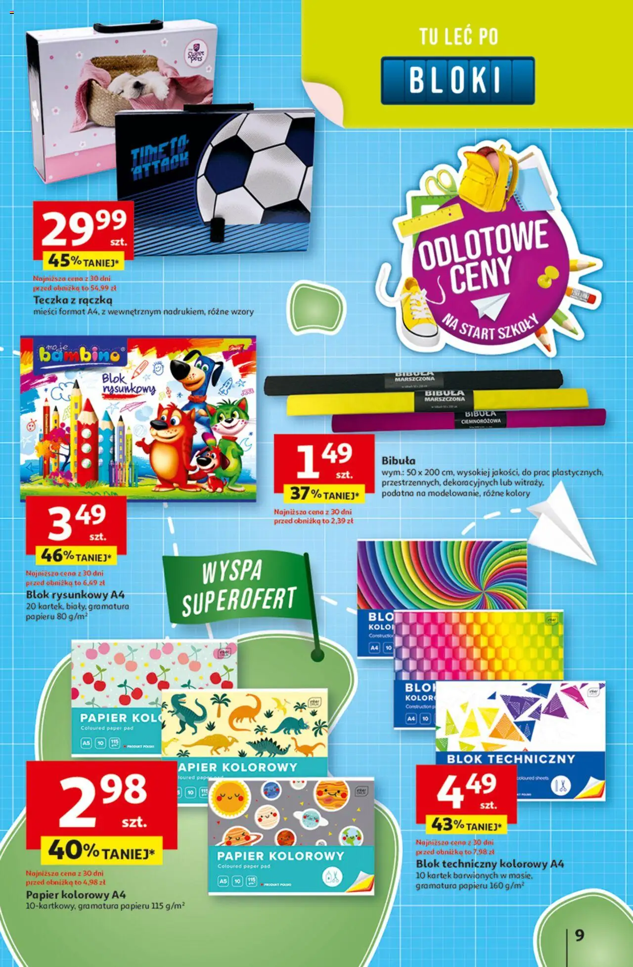 Auchan Odlotowe ceny na start szkoły Hipermarket Gazetka  ważna od  21.08.2025 do 27.08.2025 strona 9
