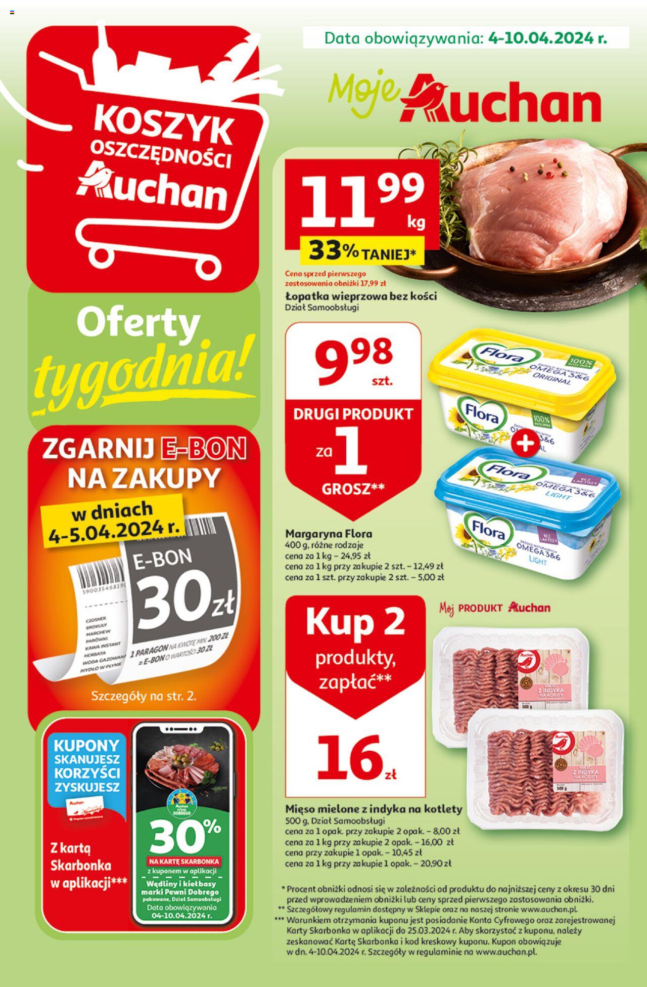 Auchan Oferty tygodnia Gazetka ważna od 04.04.2024 do 10.04.2024 strona 1