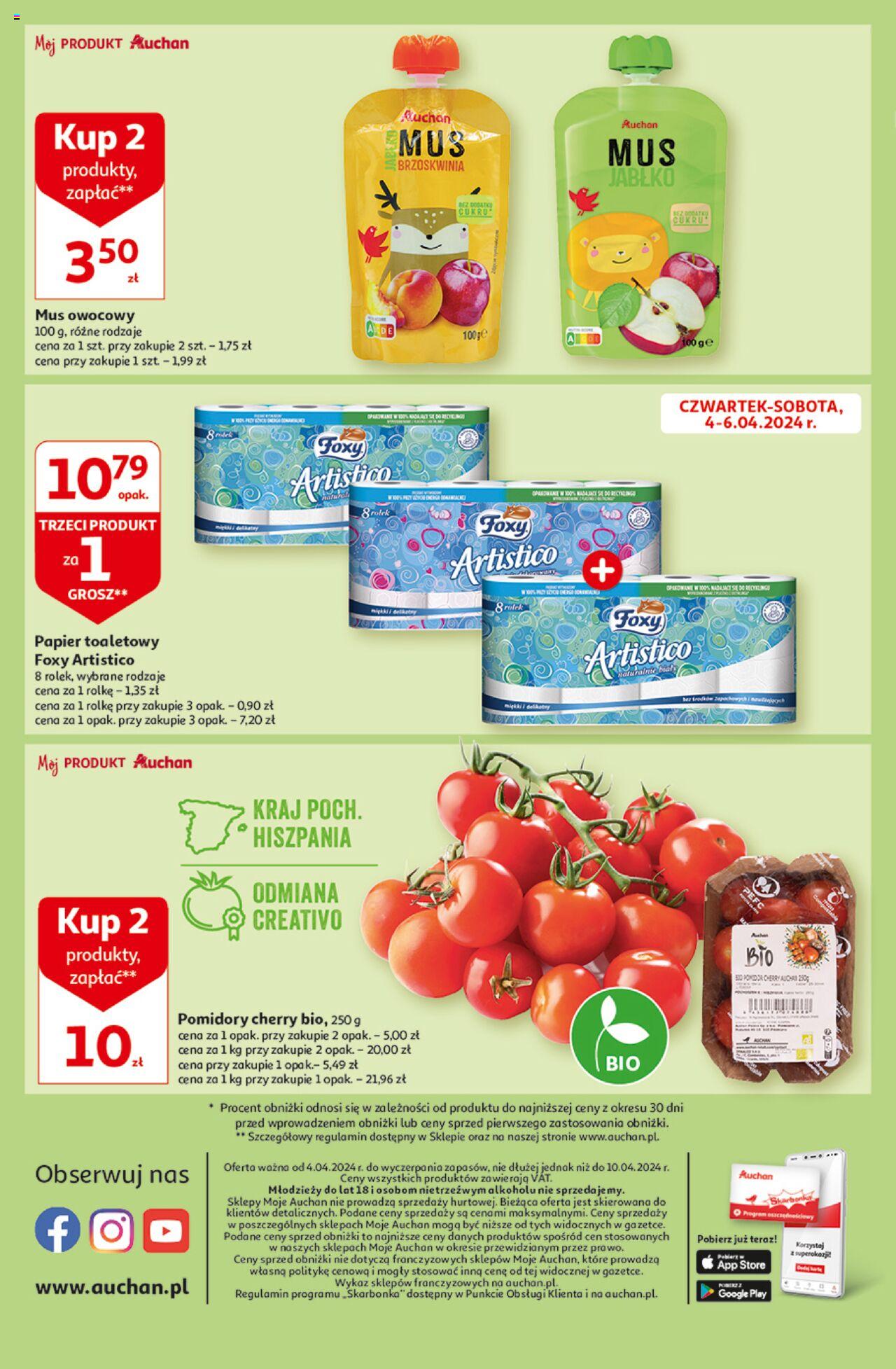 Auchan Oferty tygodnia Gazetka ważna od 04.04.2024 do 10.04.2024 strona 10