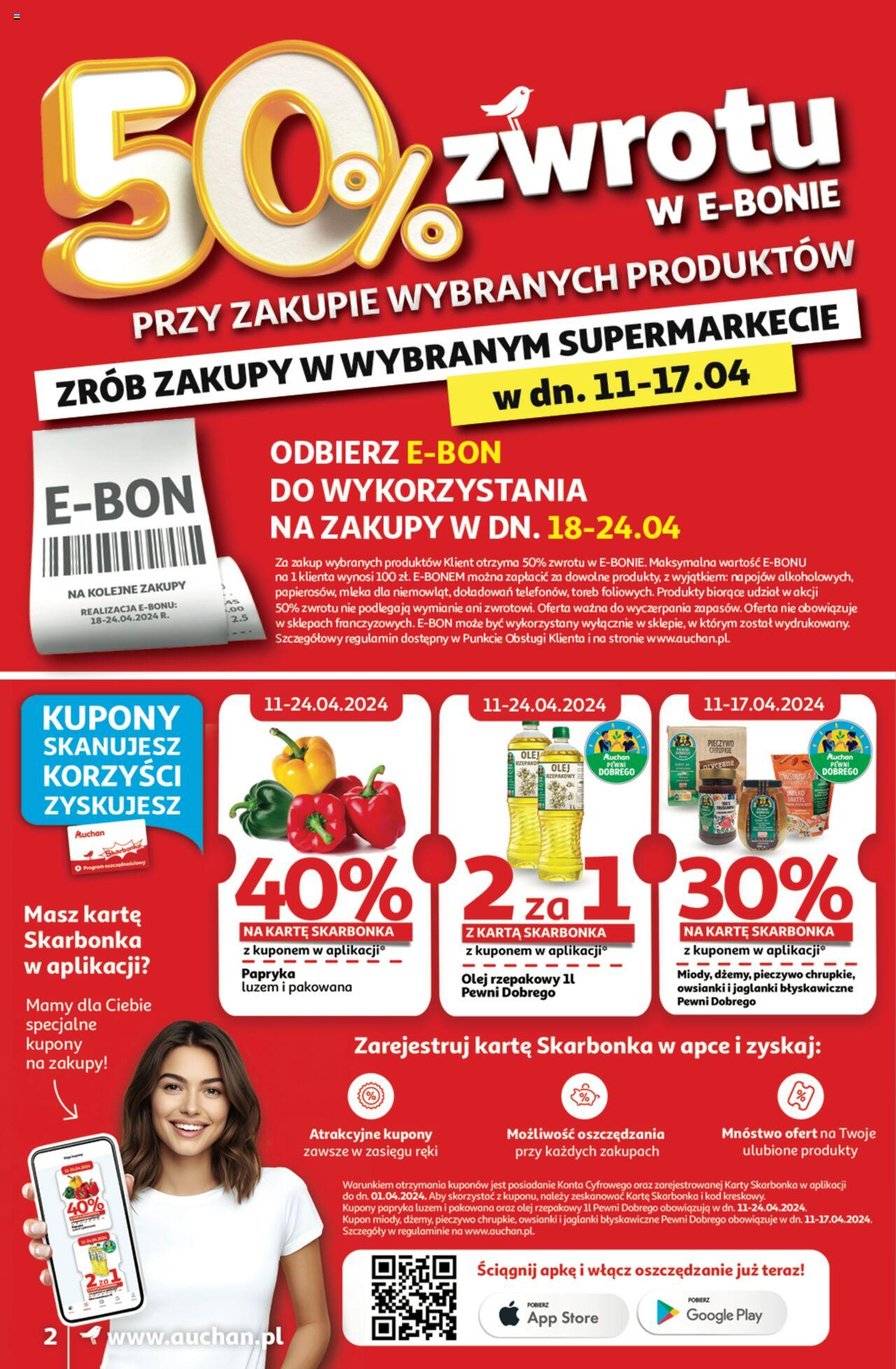 Auchan Oferty tygodnia Gazetka ważna od 11.04.2024 do 17.04.2024 strona 2