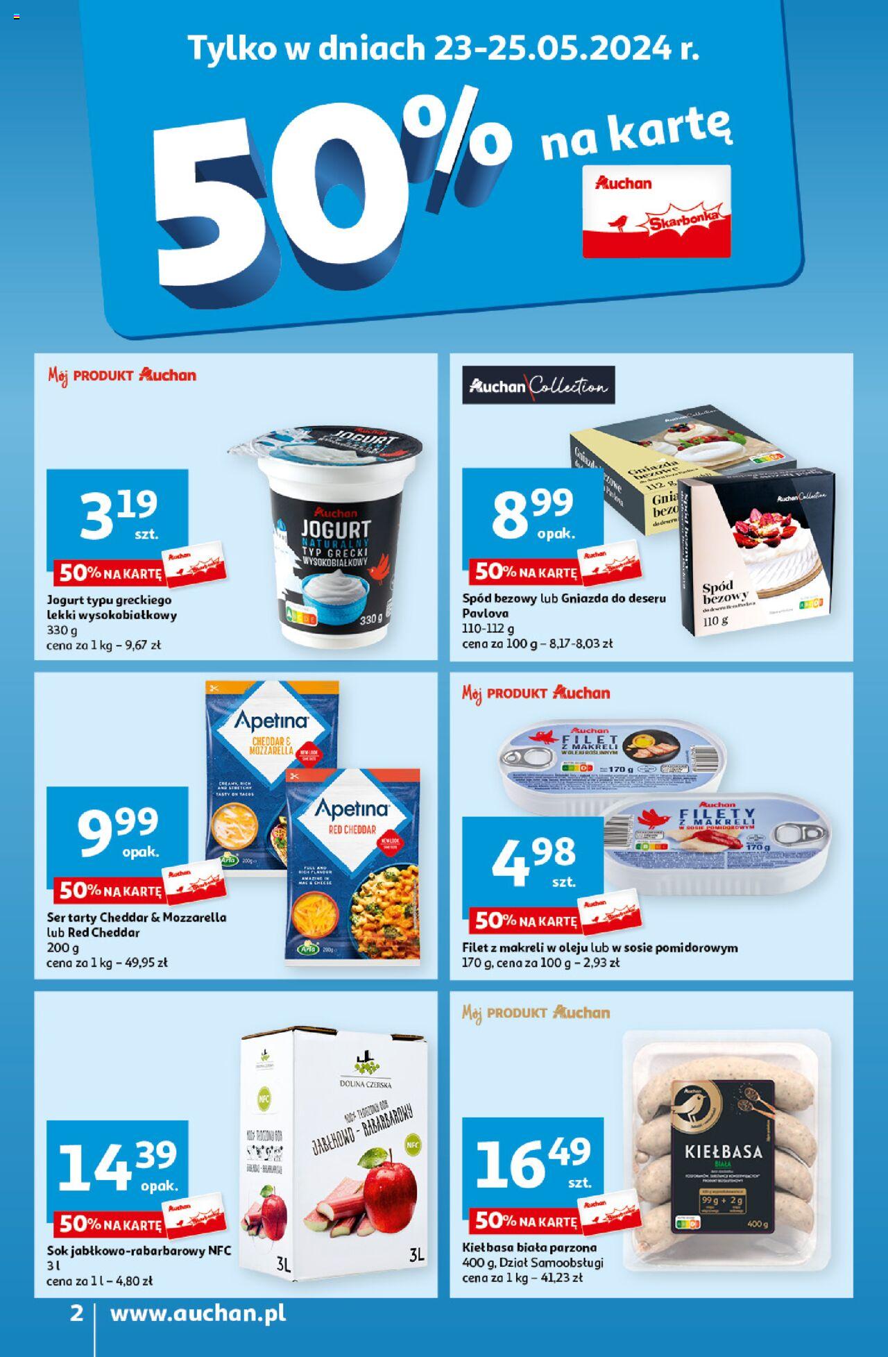 Auchan Oferty tygodnia Gazetka ważna od 23.05.2024 do 29.05.2024 strona 2
