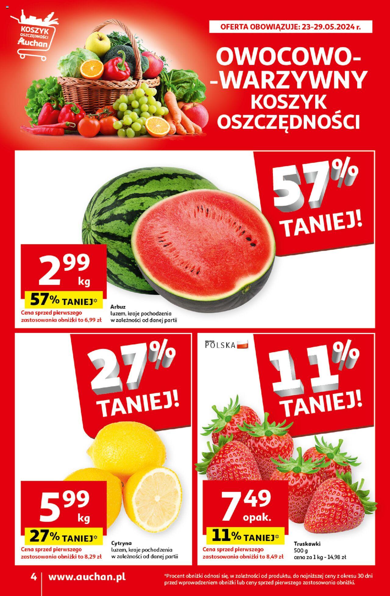 Auchan Oferty tygodnia Gazetka ważna od 23.05.2024 do 29.05.2024 strona 4
