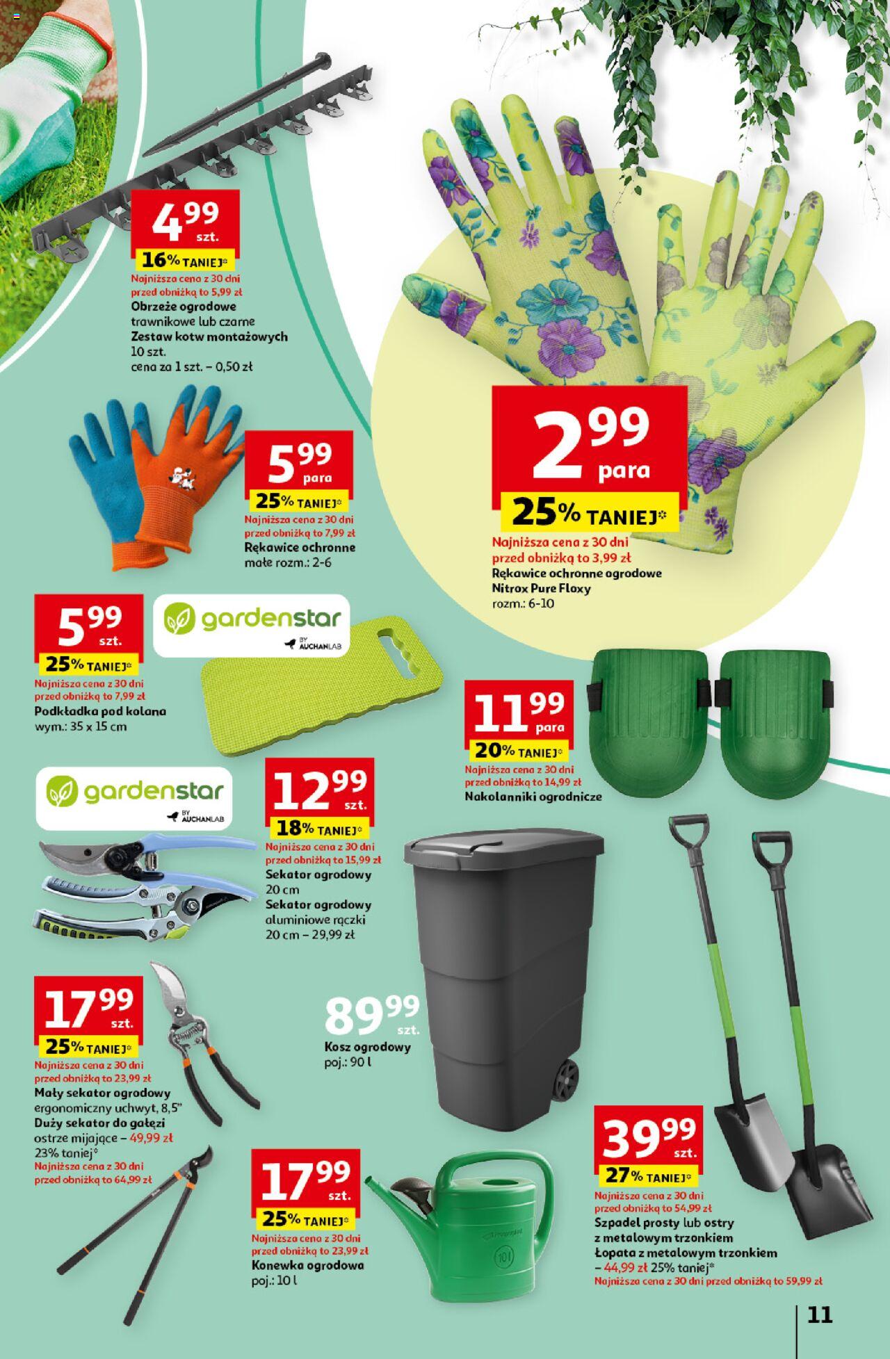 Auchan Ogród w najlepszej formie Hipermarket Gazetka ważna  od 14.03.2024 do 27.03.2024 strona 11