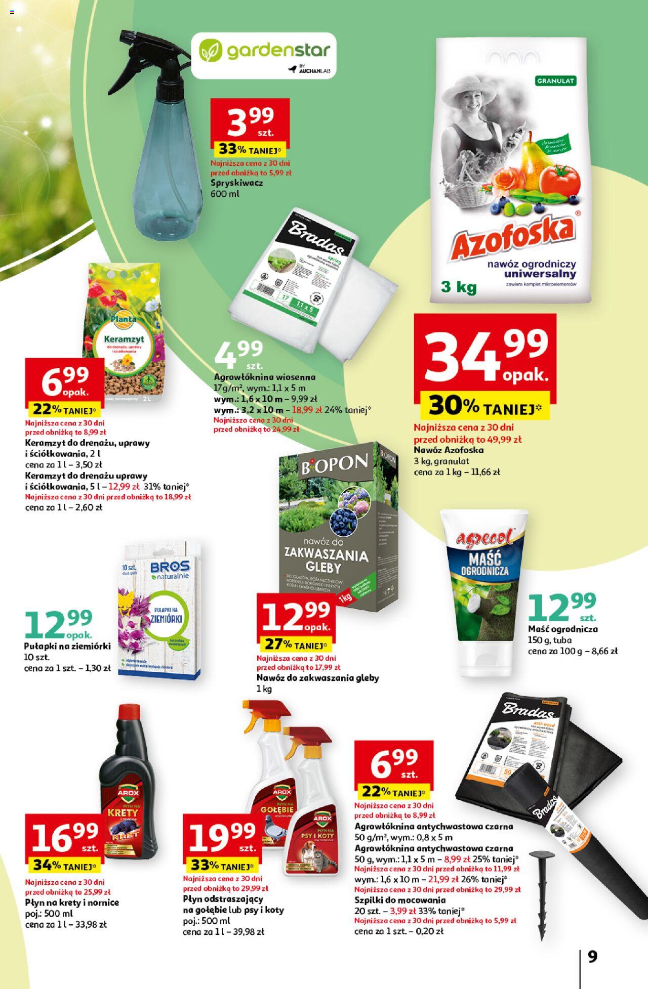 Auchan Ogród w najlepszej formie Hipermarket Gazetka ważna  od 14.03.2024 do 27.03.2024 strona 9
