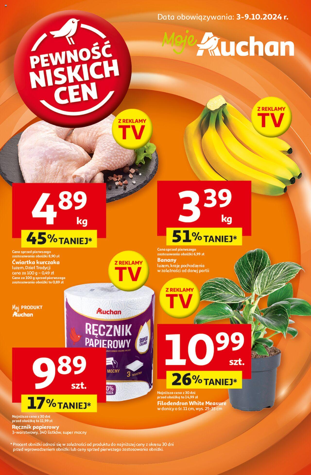 Auchan Pewność Niskich Cen Gazetka ważna od 03.10.2024 do 09.10.2024 strona 1