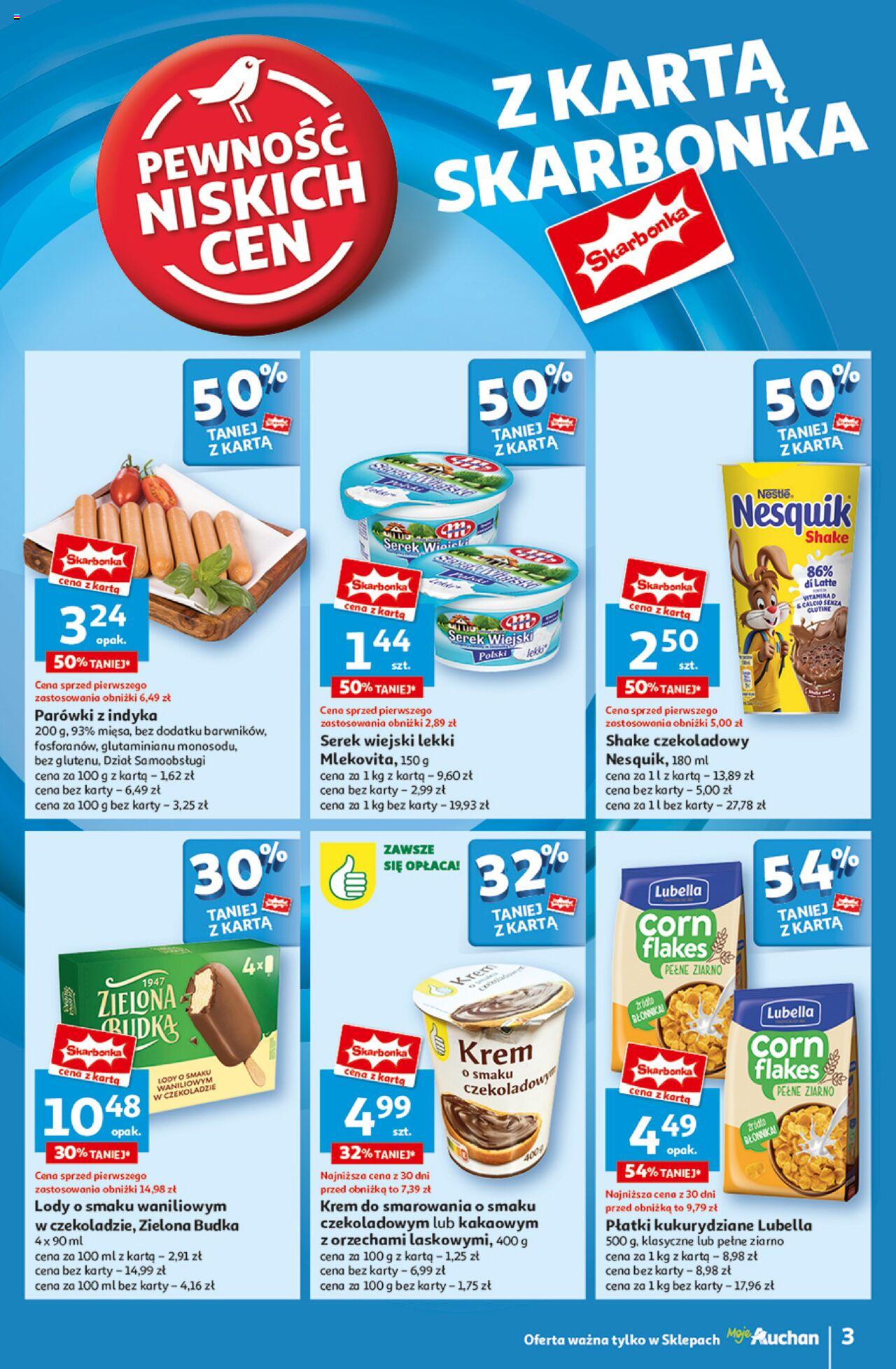 Auchan Pewność Niskich Cen Gazetka ważna od 03.10.2024 do 09.10.2024 strona 3