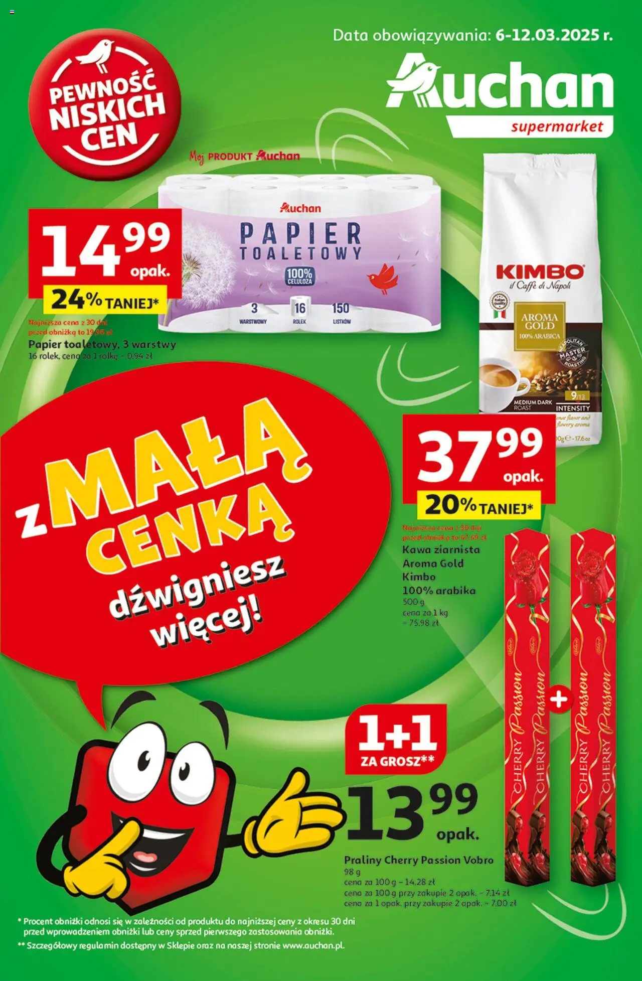 Auchan Pewność Niskich Cen Gazetka ważna od 06.03.2025 do 12.03.2025 strona 1
