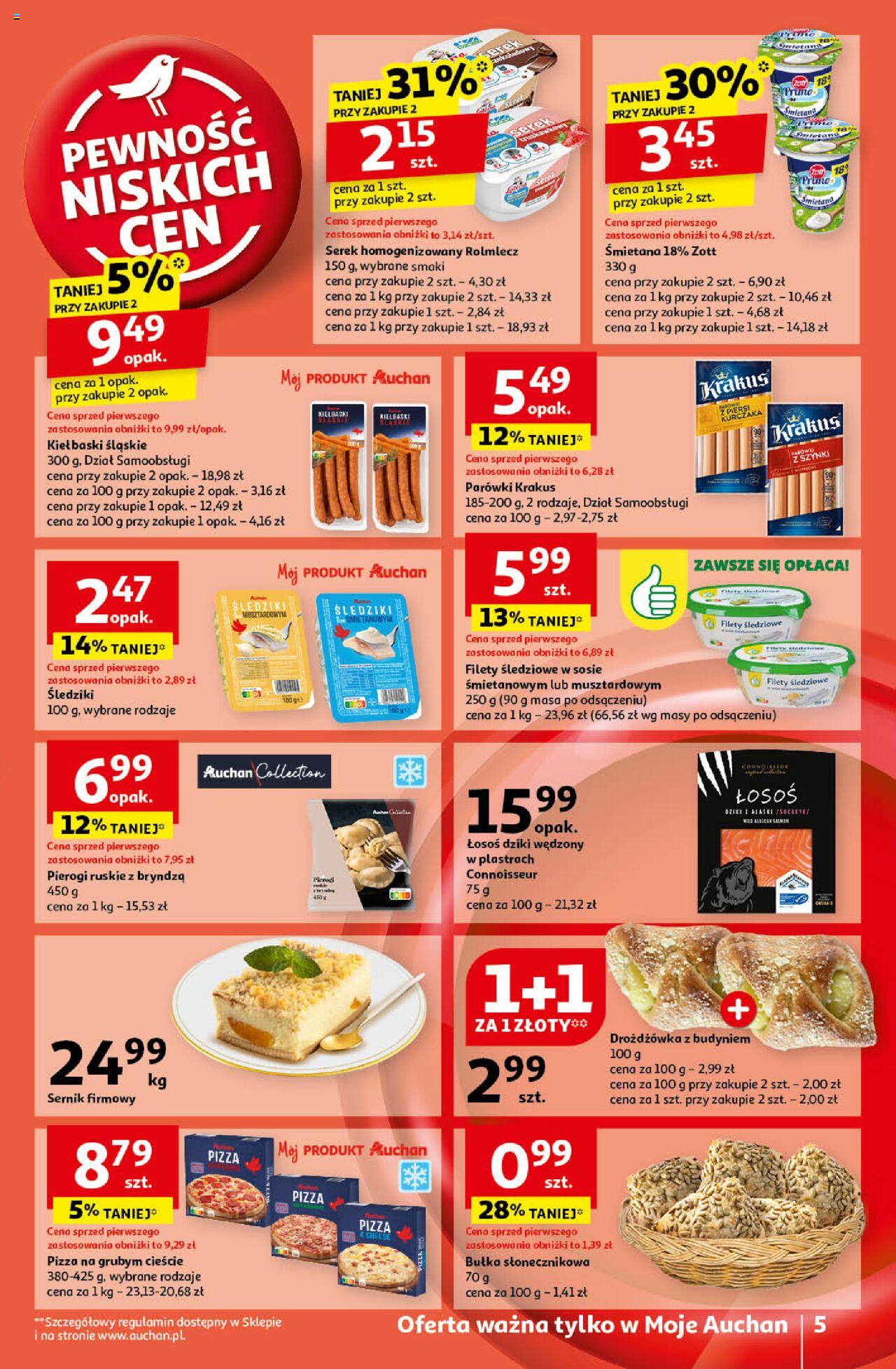 Auchan Pewność Niskich Cen Gazetka ważna od  10.10.2024 do 16.10.2024 strona 5