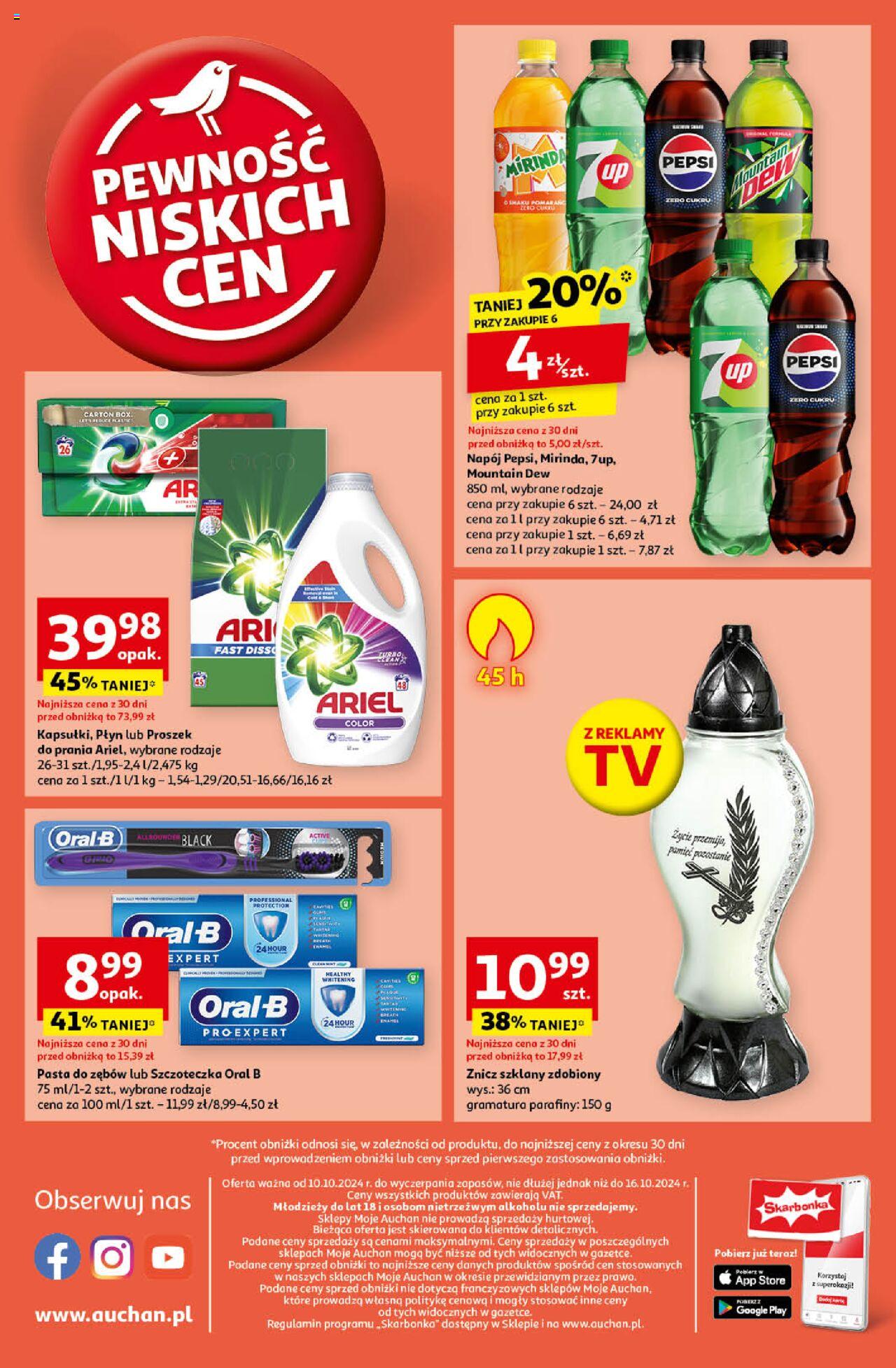 Auchan Pewność Niskich Cen Gazetka ważna od  10.10.2024 do 16.10.2024 strona 8